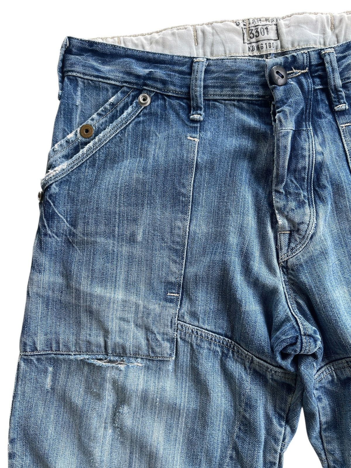 G-Star G-star Raw 3301 Distressed Flared Denim Size US 32 / EU 48 - 3 Thumbnail