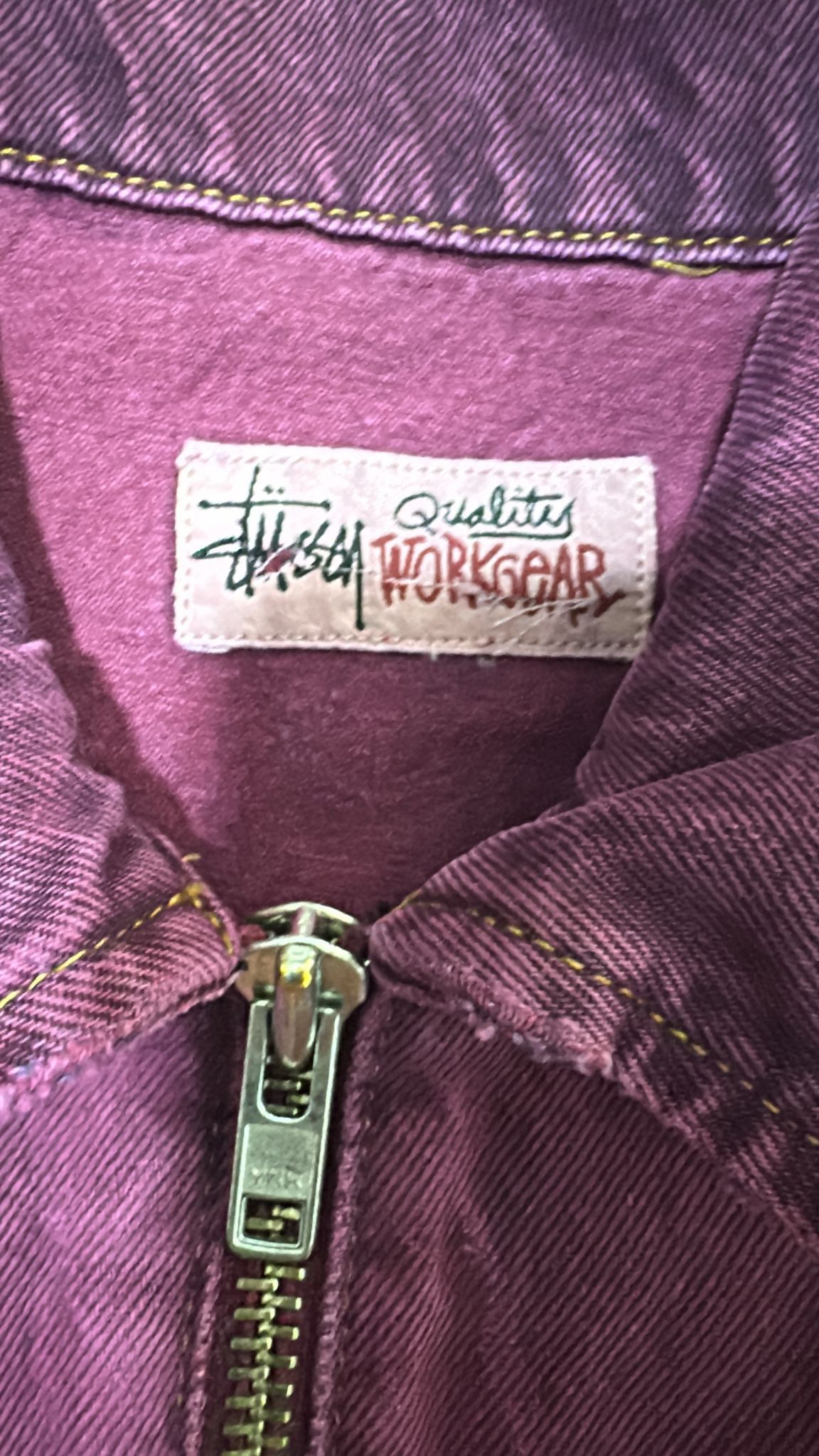 Stussy Stussy x Lance Mountain Worldwide Zip Work Jacket Fuschia Size US S / EU 44-46 / 1 - 8 Thumbnail