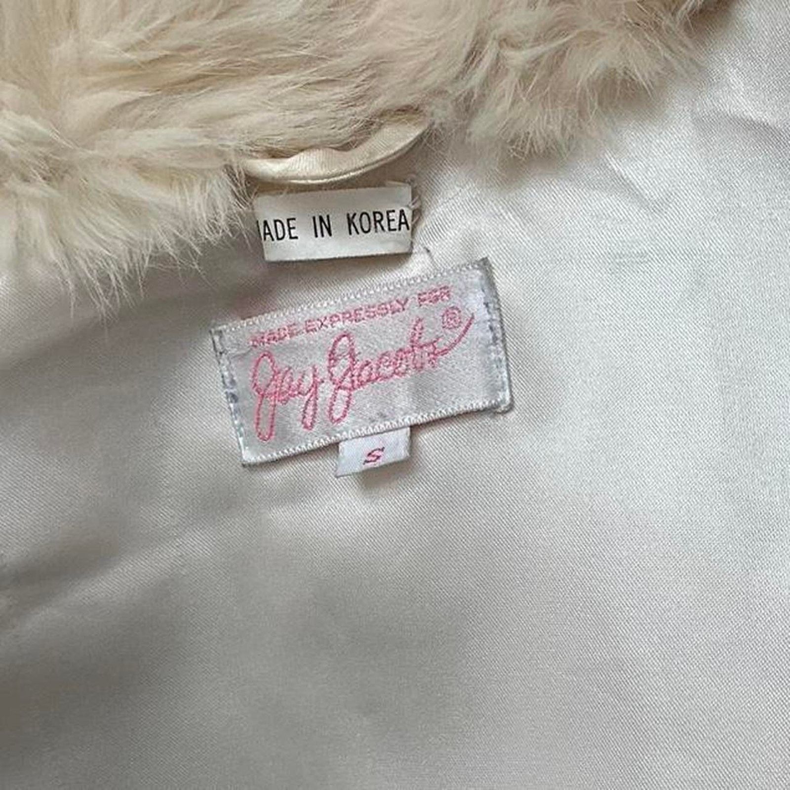 Other Vintage White Fur Coat (S) Size S / US 4 / IT 40 - 4 Thumbnail