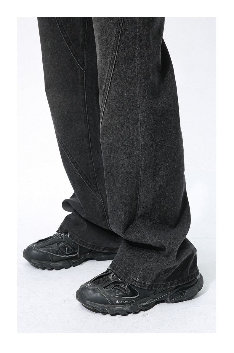 Japanese Brand × Jean Black Raw Waist Flared Jeans Size US 32 / EU 48 - 6 Thumbnail