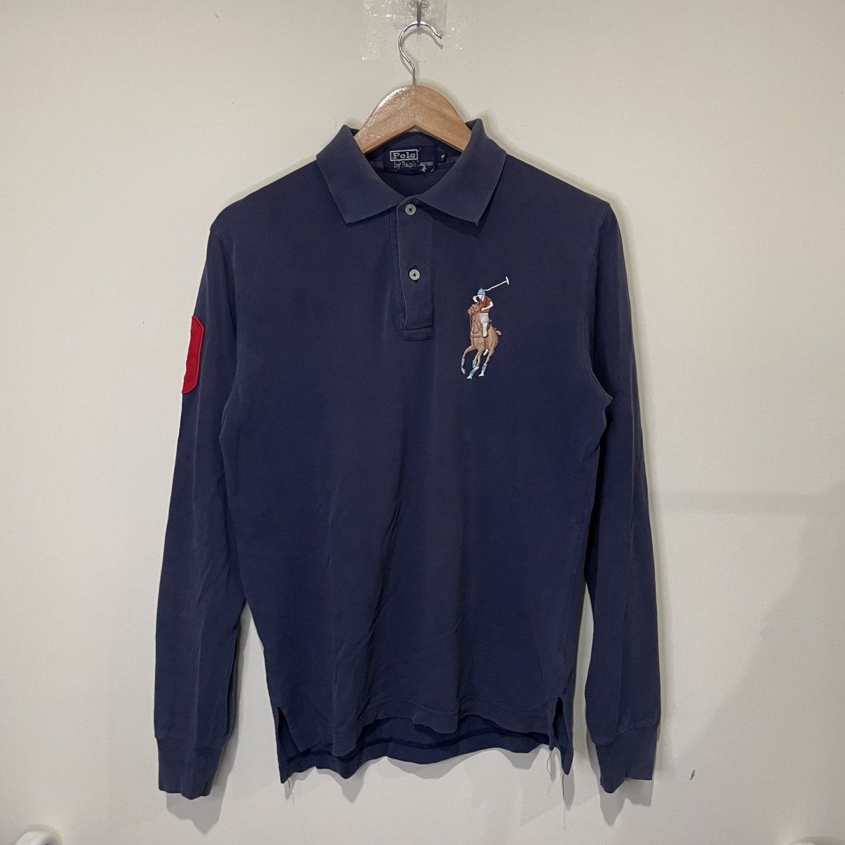 Polo Ralph Lauren Polo Ralph Lauren Long Sleeve Embroided Pony Logo Navy Blue Size US M / EU 48-50 / 2 - 1 Thumbnail