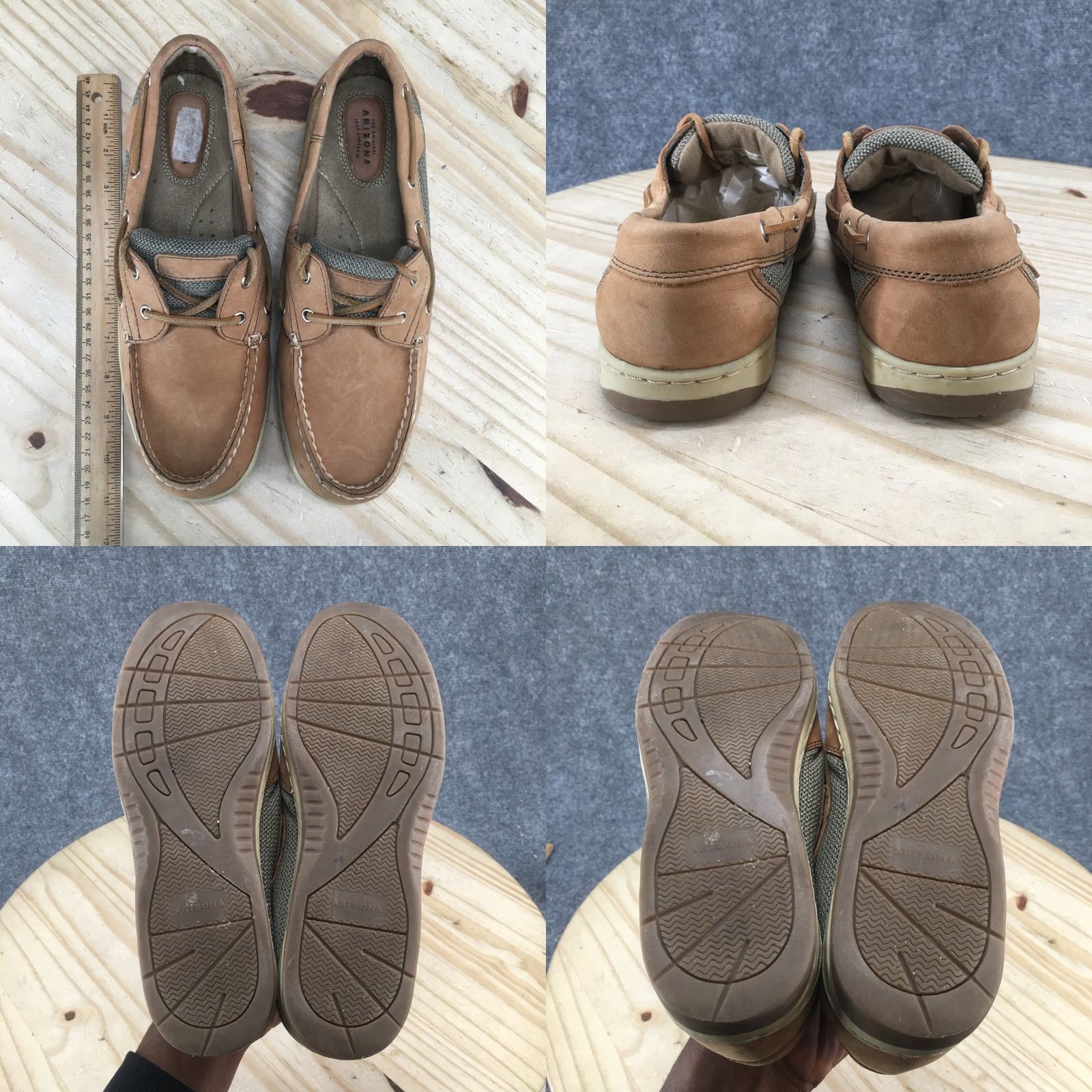 Vintage Arizona Jean Co Boat Shoes Womens 10 M Brown Leather Lace Up Casual Shoes Size 32" / US 10 / IT 46 - 8 Thumbnail