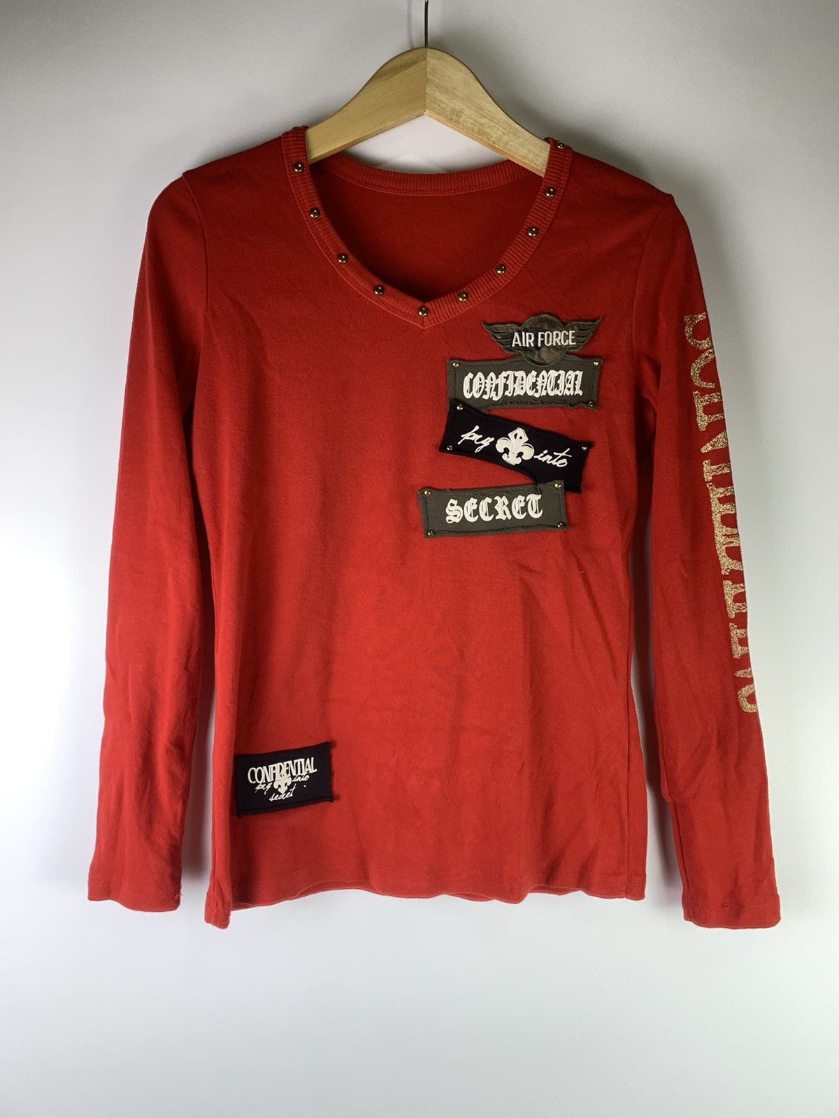 Air force studded punk style
