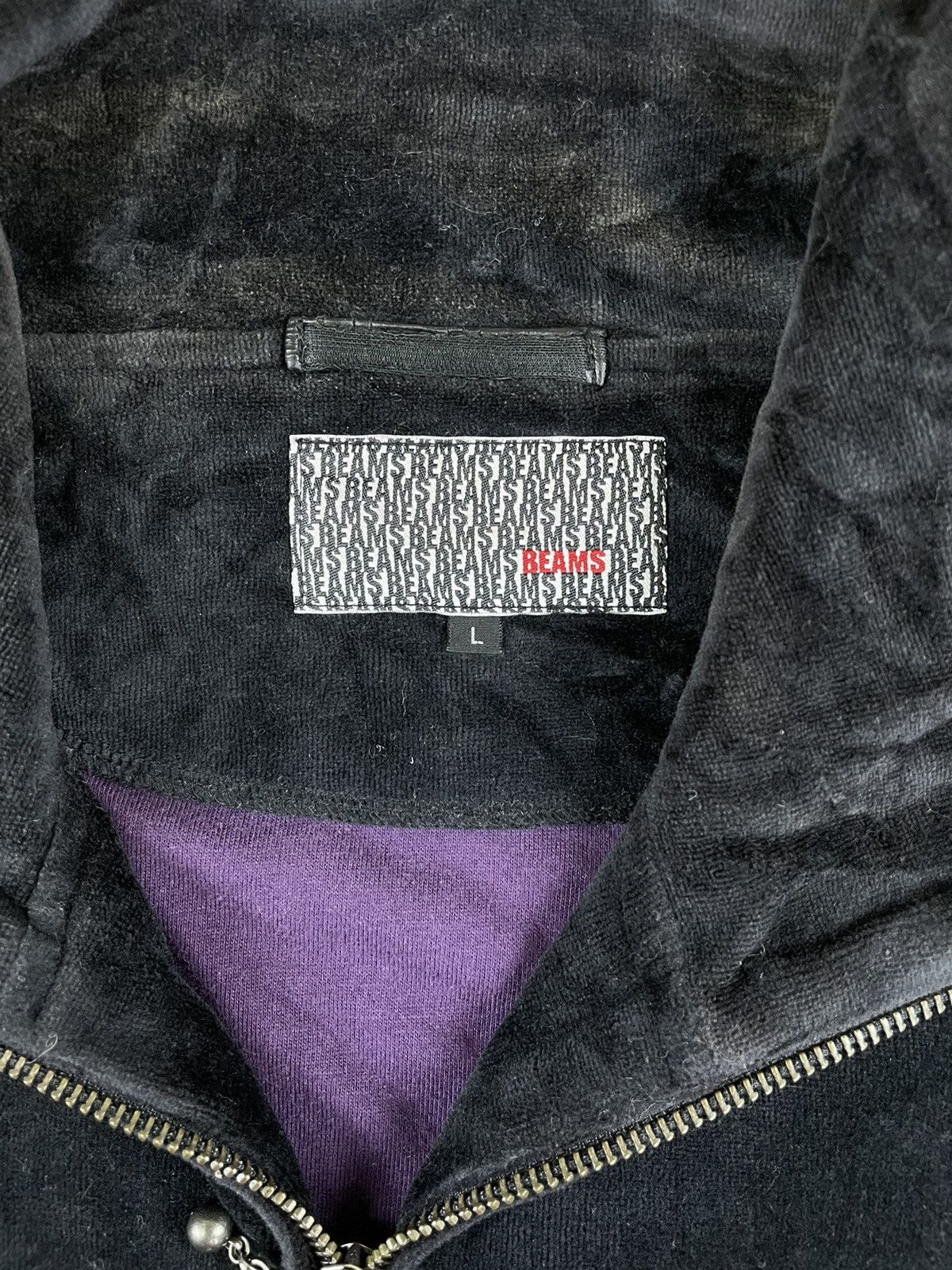 Beams Plus × Vintage Vintage Beams Japanese Brand Embroidery Skulls Velvet Jacket Size US M / EU 48-50 / 2 - 7 Thumbnail