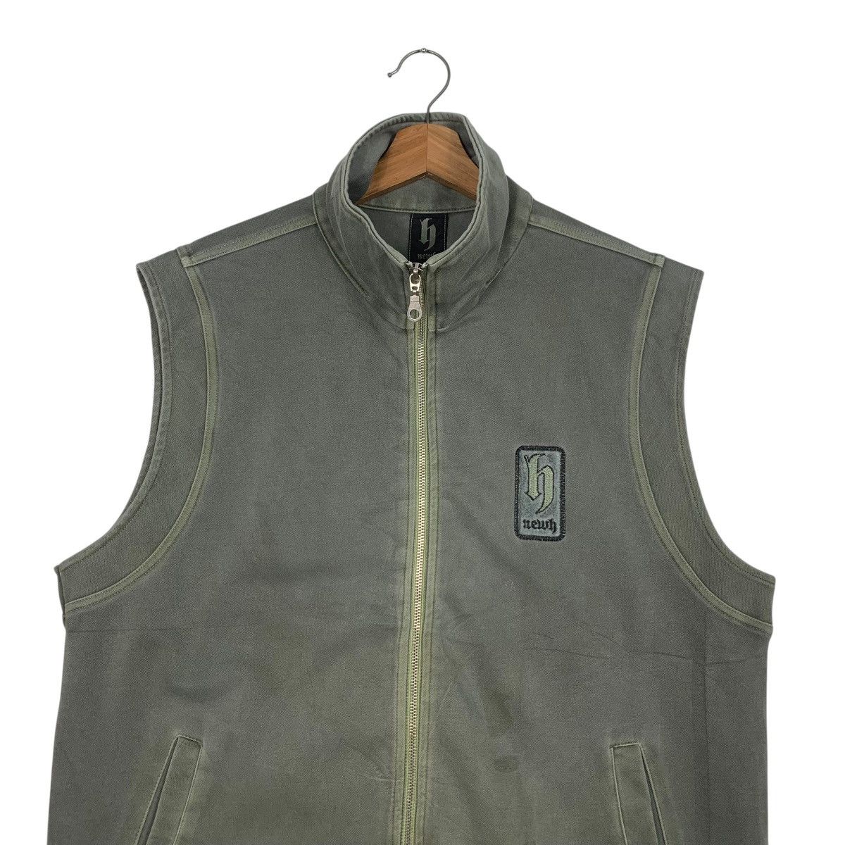 Vintage Vintage NEWH back Big Logo Zipper Vest #3559-C163 Size US L / EU 52-54 / 3 - 4 Thumbnail