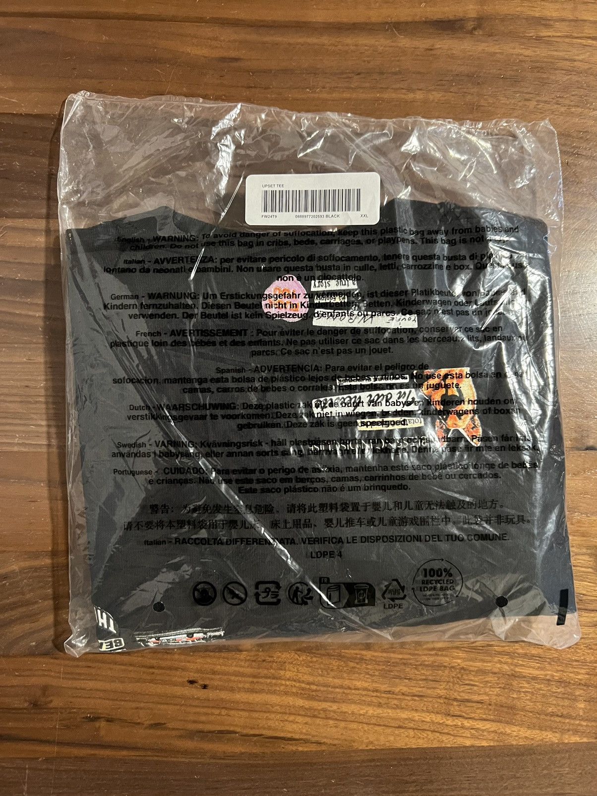 Supreme SUPREME Upset Tee Short Sleeve Black T-Shirt XXL Size US XXL / EU 58 / 5 - 4 Thumbnail