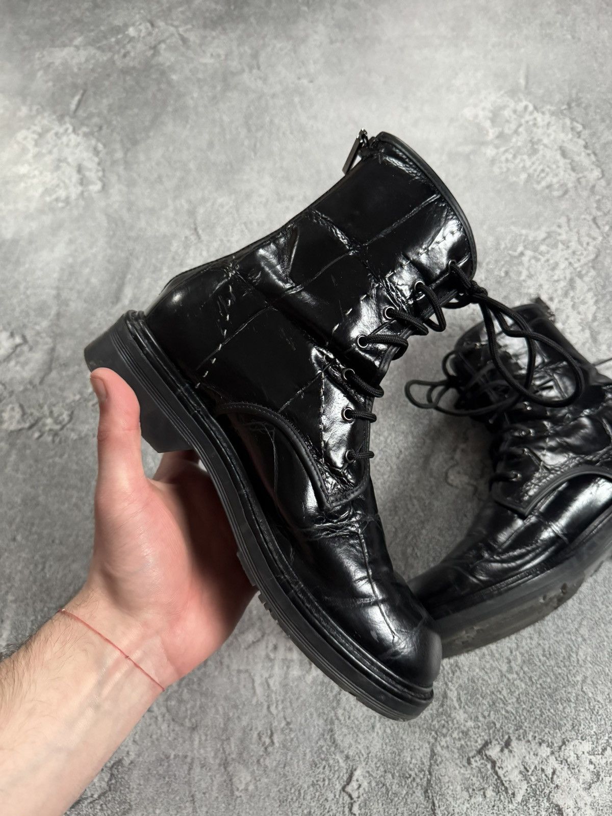 Max Mara Max Mara 37size black varnished leather shoes boots casual Size US 7 / IT 37 - 13 Thumbnail