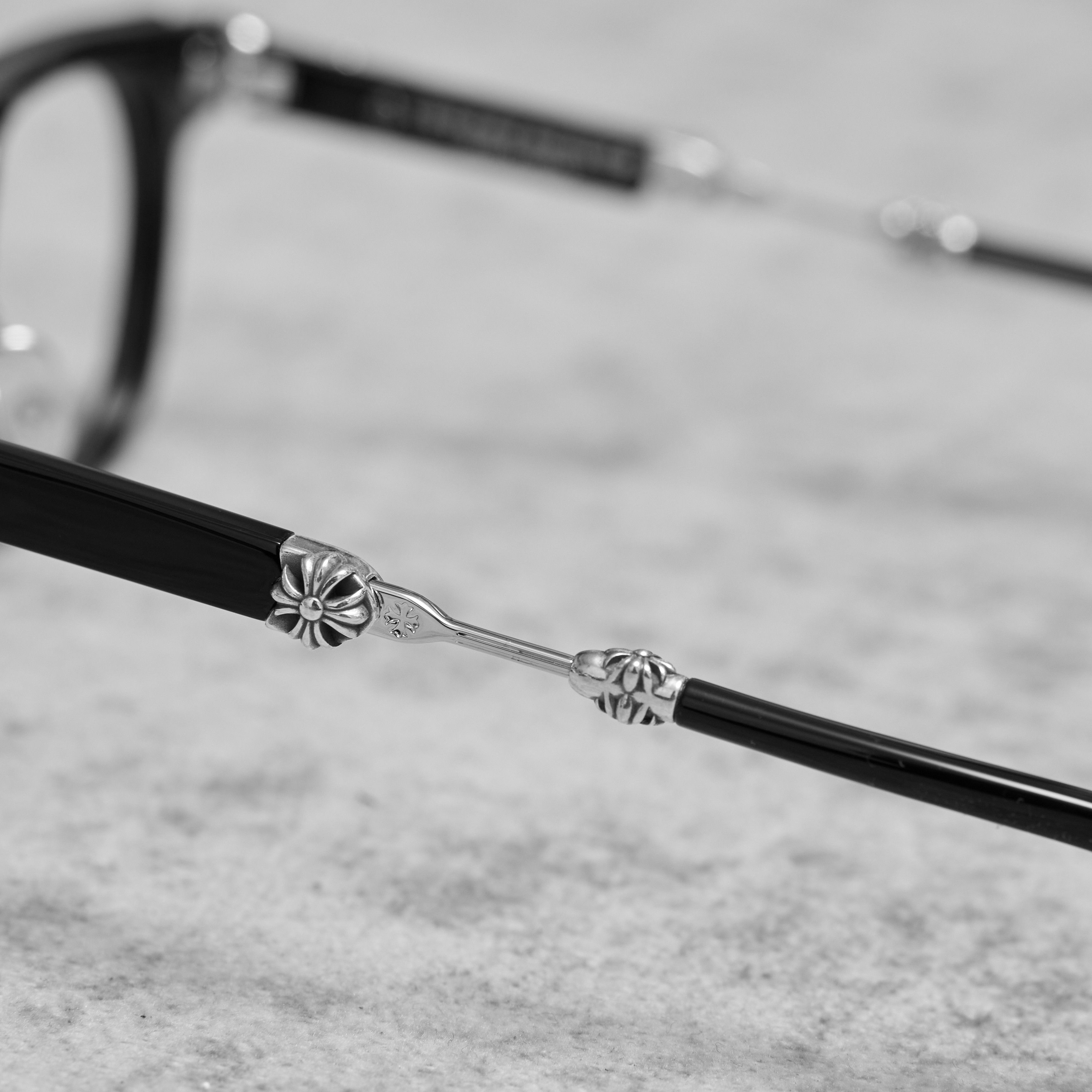 Chrome Hearts CHROME HEARTS DUCK BUTTER Black/Shiny Silver Size ONE SIZE - 8 Thumbnail