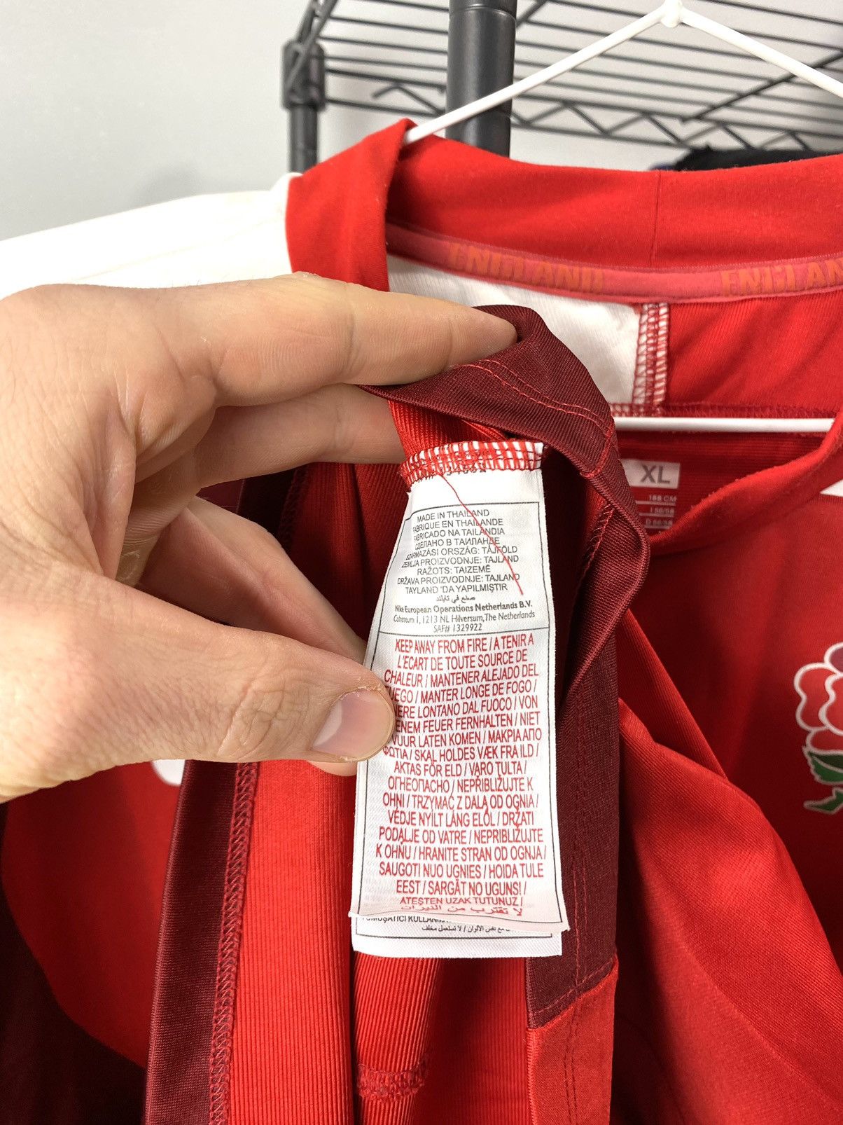 Nike 2000’s Vintage Nike England Rugby Jersey T Shirt Size US XL / EU 56 / 4 - 6 Thumbnail