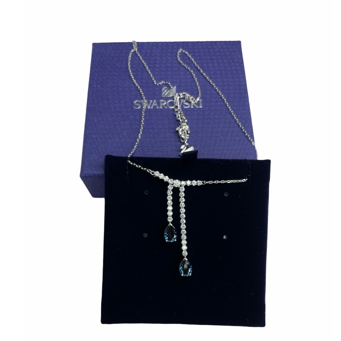 Swarovski Swarovski Vintage Y Necklace White Rhodium Plating Size ONE SIZE - 1 Thumbnail
