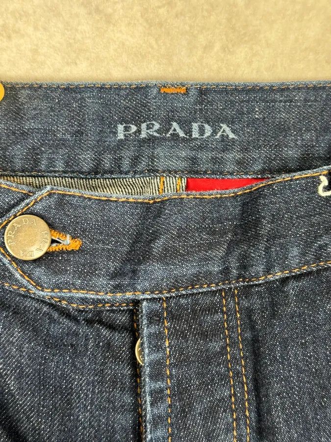 Prada 2000s Prada Navy Brut Denim Jeans Size US 30 / EU 46 - 6 Thumbnail