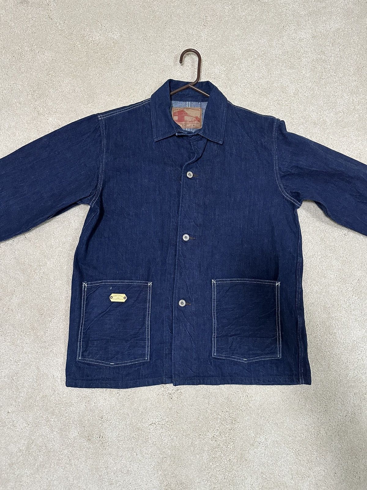 FOB Factory WW II denim coverall indigo jacket Size US M / EU 48-50 / 2 - 1 Thumbnail