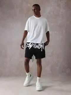 Jean Fukiishi x Aoba Graphic DRIP Y2k Shorts drill Size US 34 / EU 50 - 5 Thumbnail