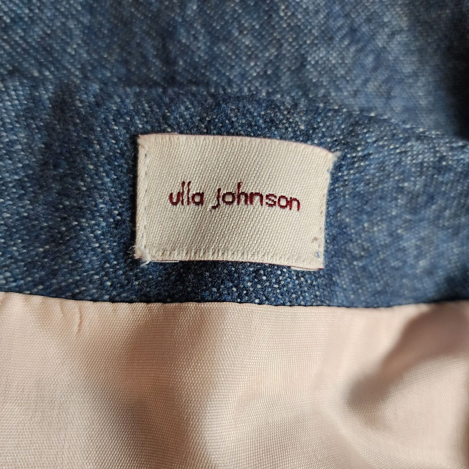 Ulla Johnson Ulla Johnson Blue Skirt – Size 10 – Medium Wash – Zip Closu Size 32" / US 10 / IT 46 - 2 Thumbnail