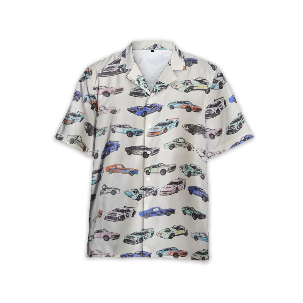 Designer Cars Racing Bowling Shirt Size US M / EU 48-50 / 2 - 2 Thumbnail