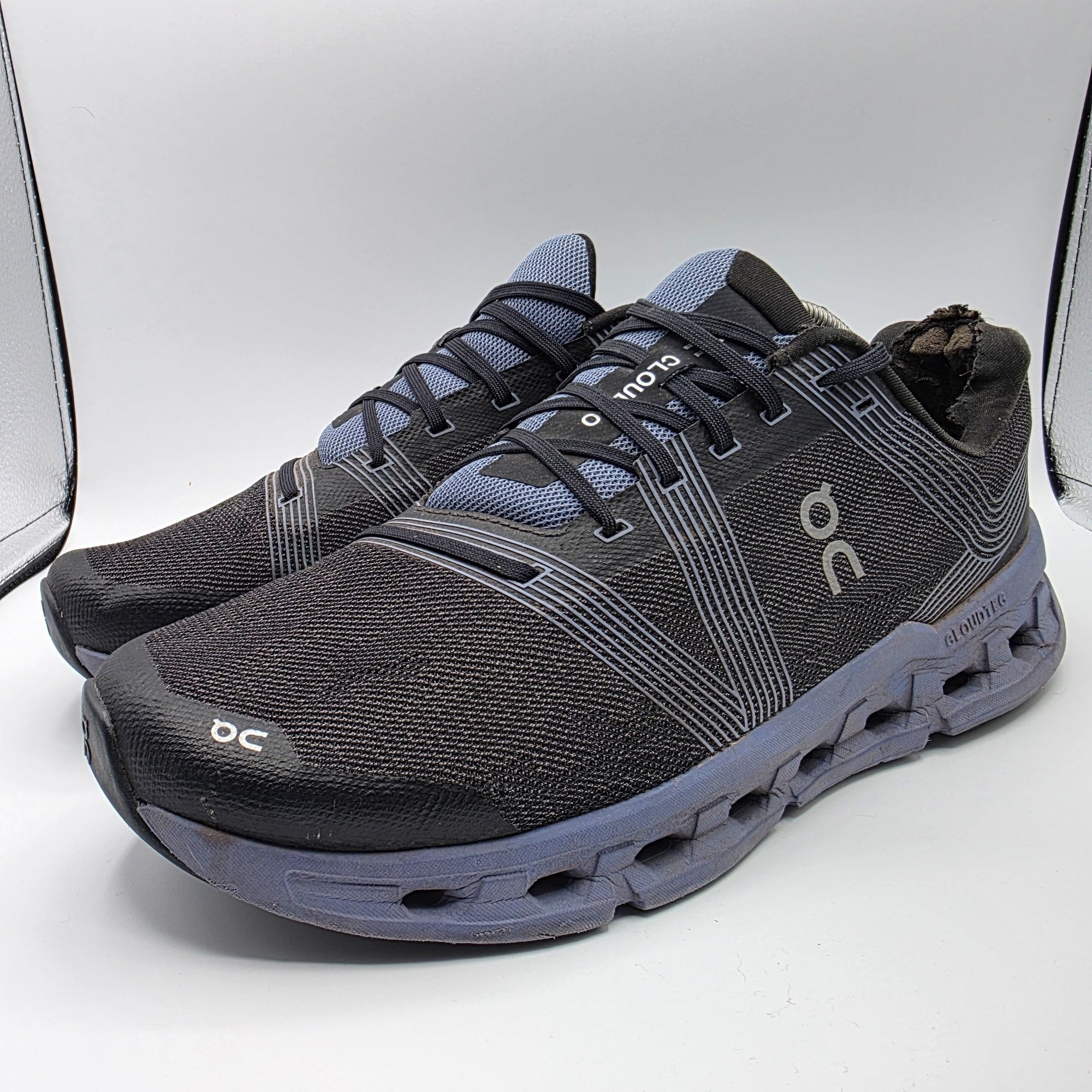On On Cloudgo Mens Size 12.5 Black Shale Blue Athletic Running Size US 12.5 / EU 45-46 - 3 Thumbnail
