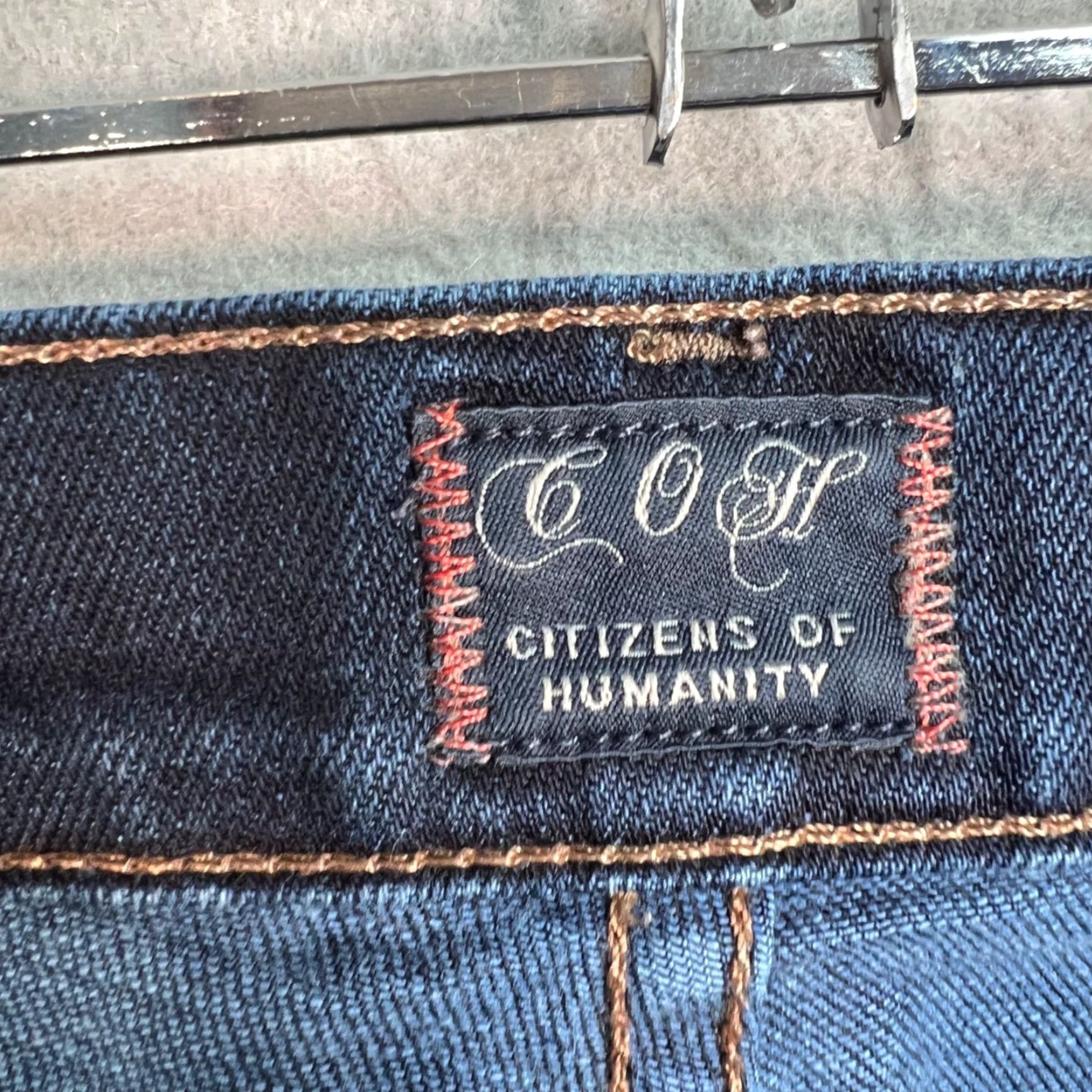 Citizens Of Humanity Citizens of Humanity Jeans Slim Bootcut Dark Wash 30 Women Stretch Denim Inseam 32 Dark Blue Modernist 90s Style Womens Jeans Size 30" / US 8 / IT 44 - 3 Thumbnail
