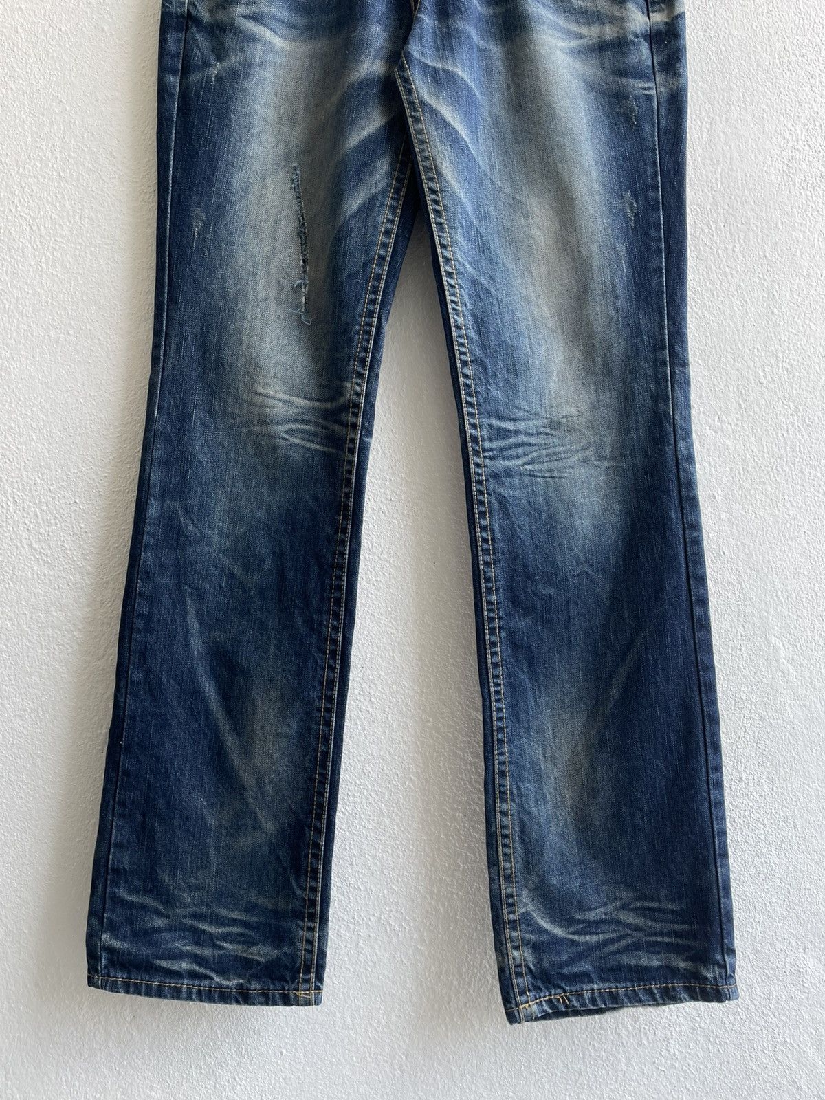 Japanese Brand Vintage Distress Lolita Flared Jeans Size US 33 - 4 Thumbnail