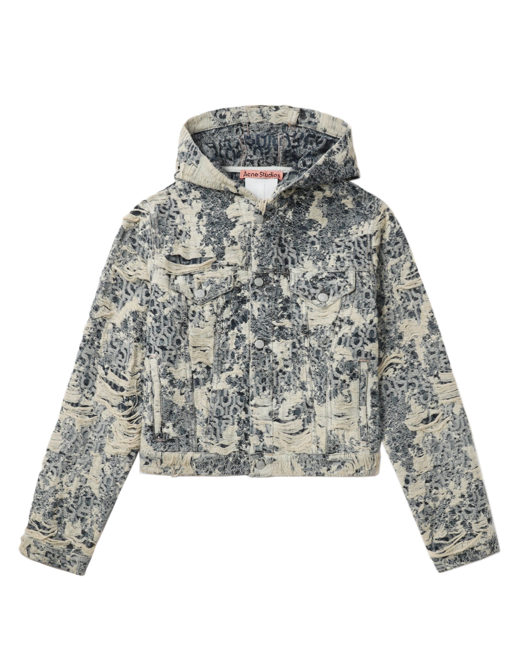 Acne Studios Acne Studios Distressed Distressed Design Hooded Jacket Size US XS / EU 42 / 0 - 1 Thumbnail