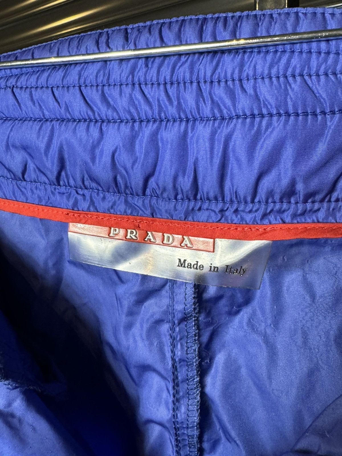Prada Prada Linea Rossa Teflon Nylon Blue Track Pants With Tags Size US 30 / EU 46 - 12 Thumbnail