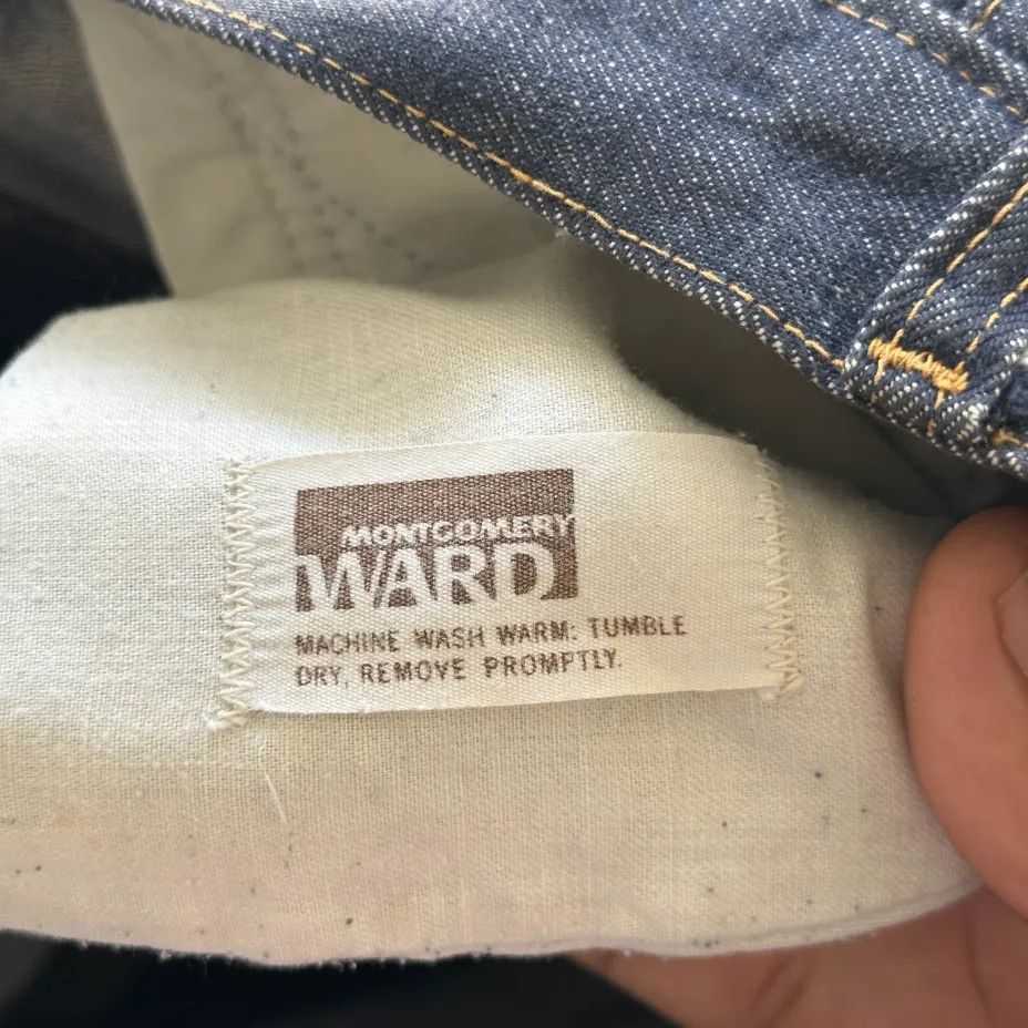 Other Vintage 60s Montgomery Ward Denim Jeans Size 34x31 Size US 34 / EU 50 - 5 Thumbnail