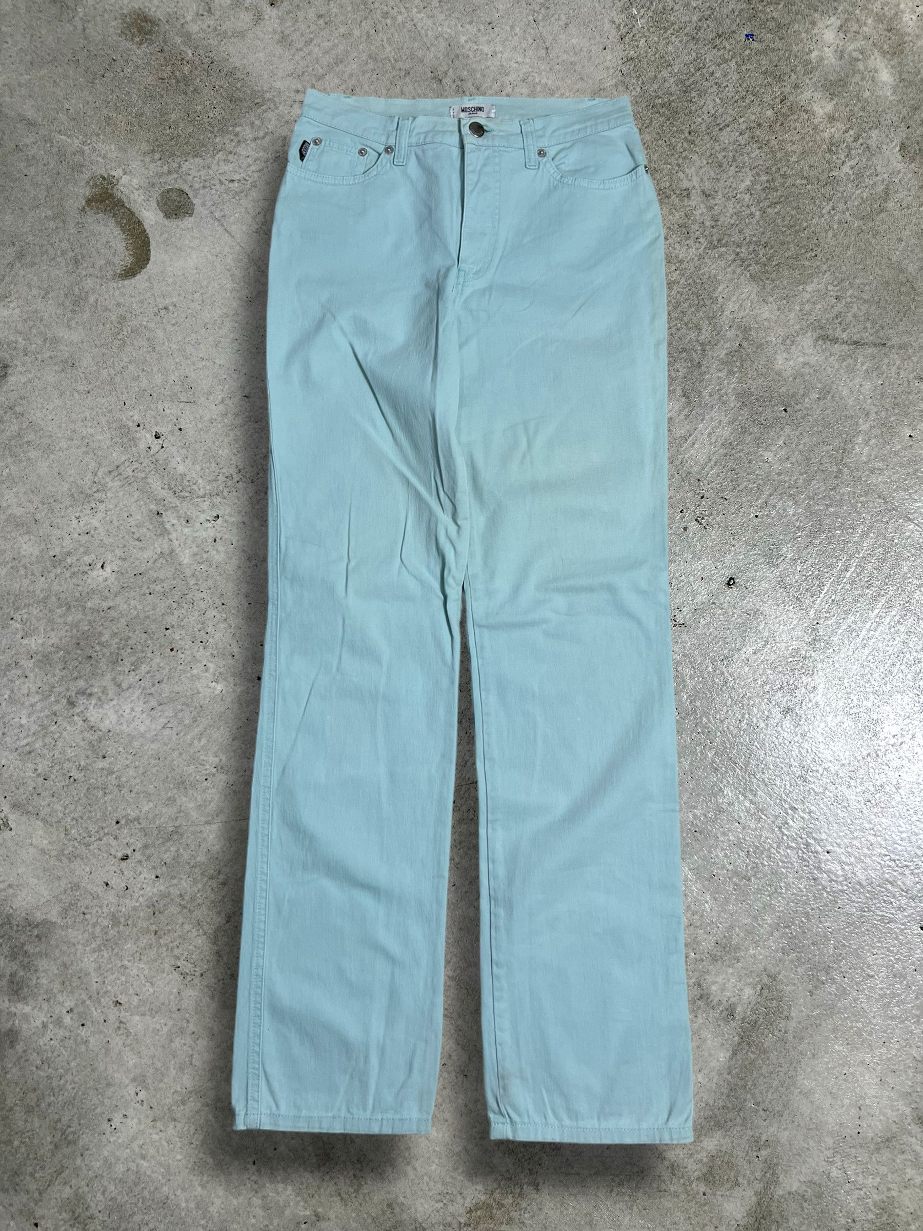 Moschino MOSCHINO Jeans Peace Light Sky Blue Denim GTMPT375 Size 26" / US 2 / IT 38 - 5 Thumbnail