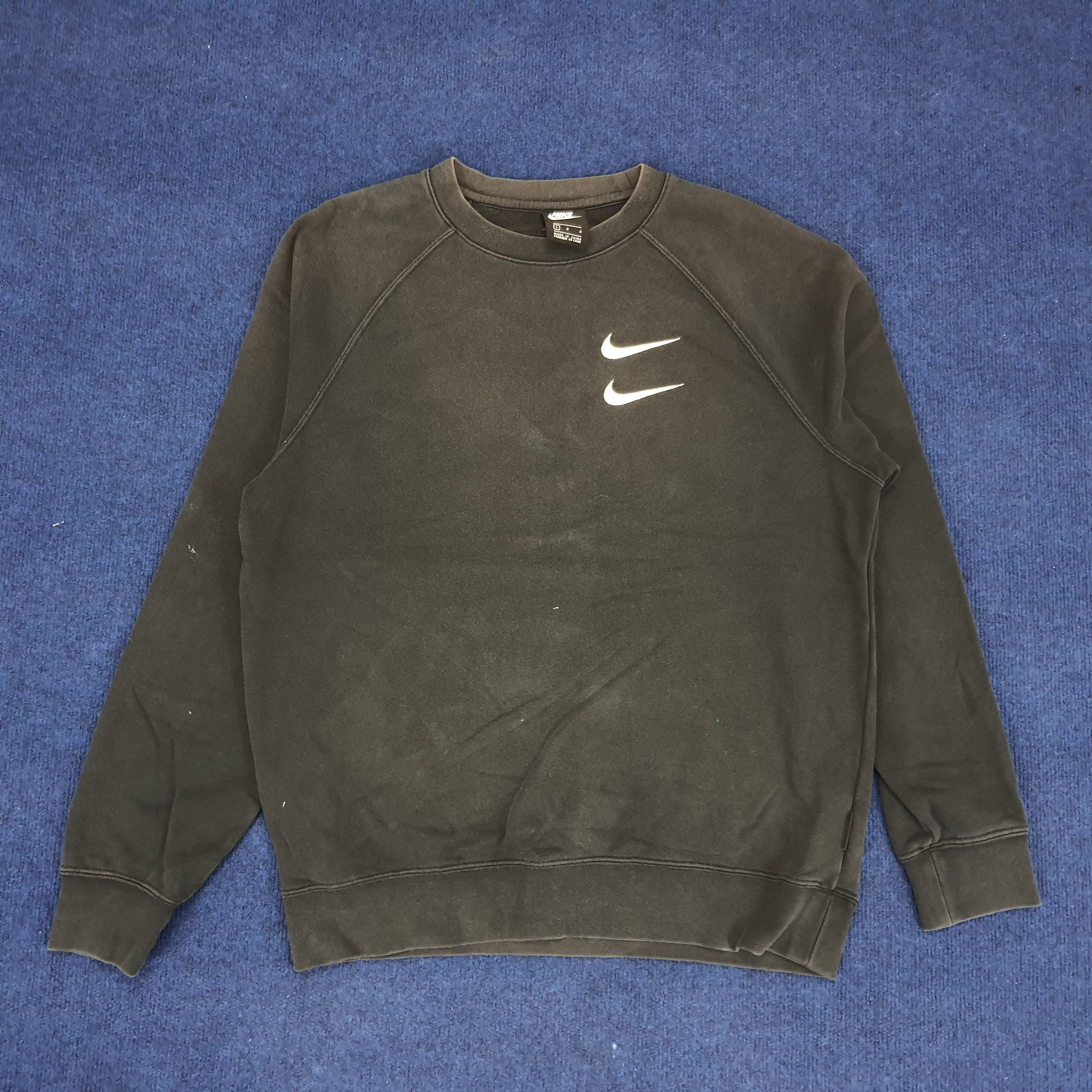 Nike × Vintage Vintage Nike Double Swoosh Sweatshirt Size US M / EU 48-50 / 2 - 3 Thumbnail