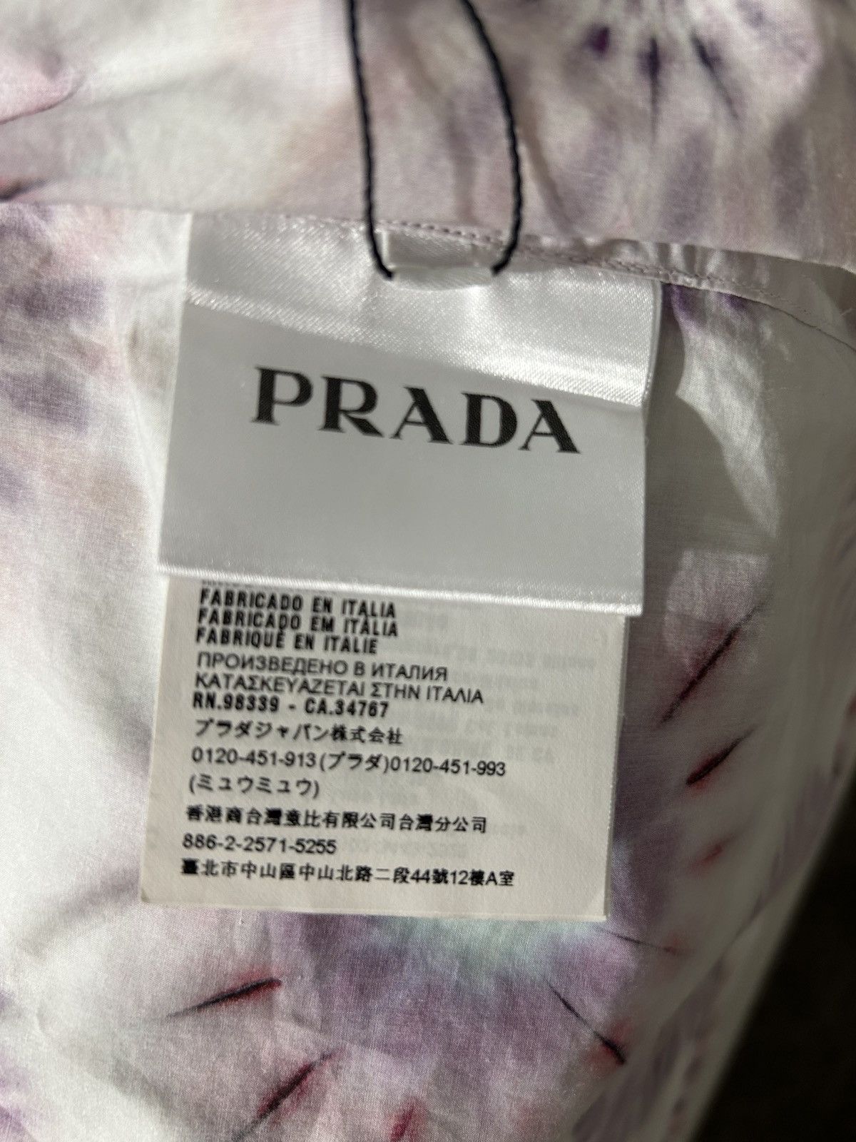 Prada Tie Dye Button Up Size US L / EU 52-54 / 3 - 6 Thumbnail
