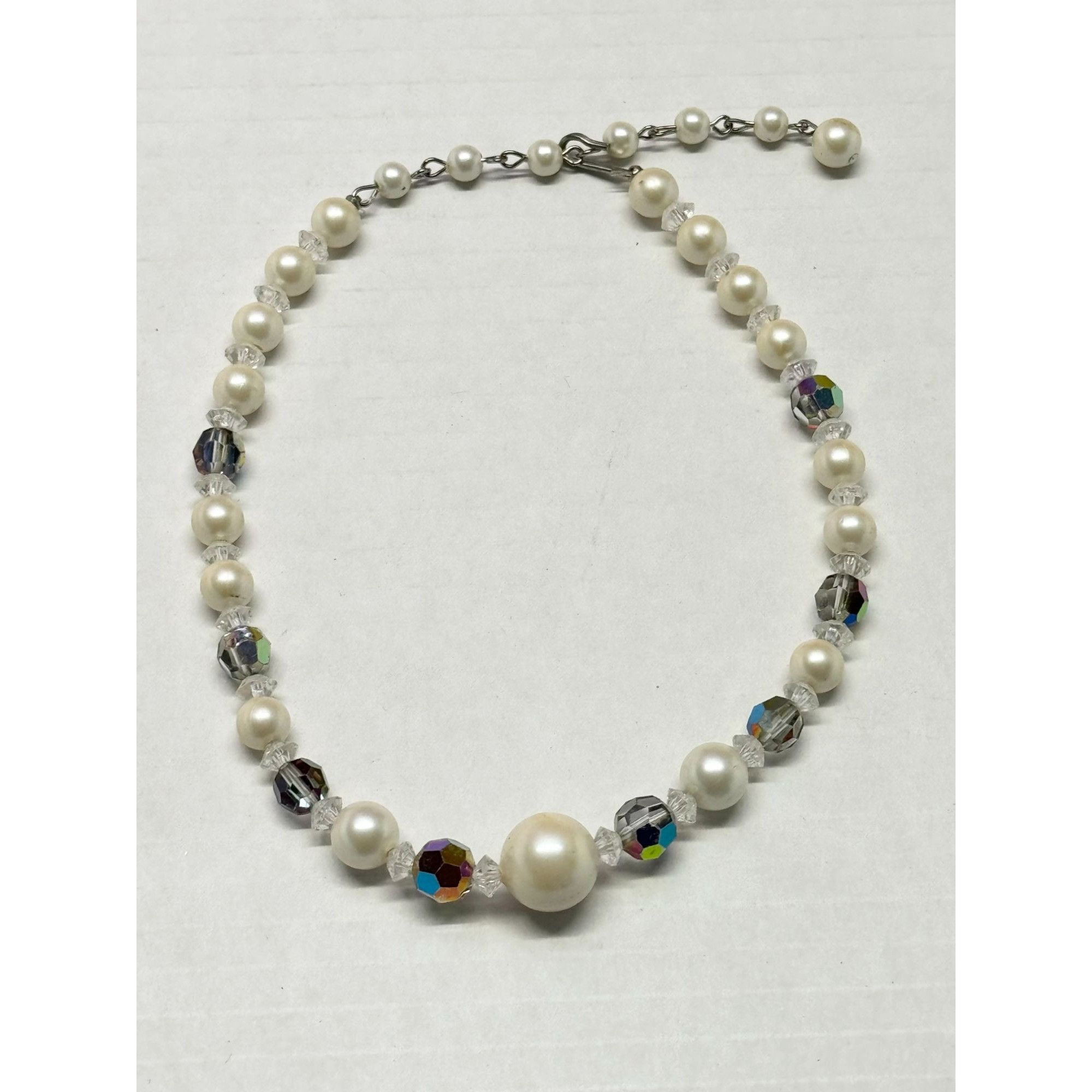 Vintage Vintage crystal pearl beaded necklace Size ONE SIZE - 1 Thumbnail