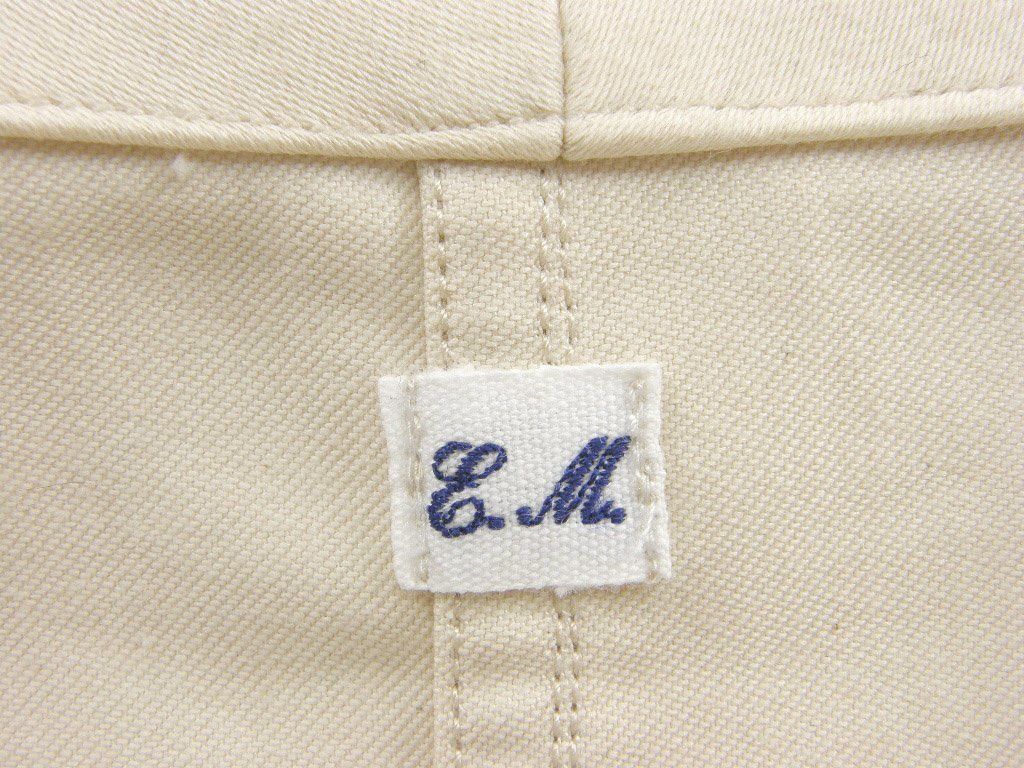 Japanese Brand Ets Matériaux French Moleskin Ivory Chore coat work jacket Size US L / EU 52-54 / 3 - 9 Thumbnail