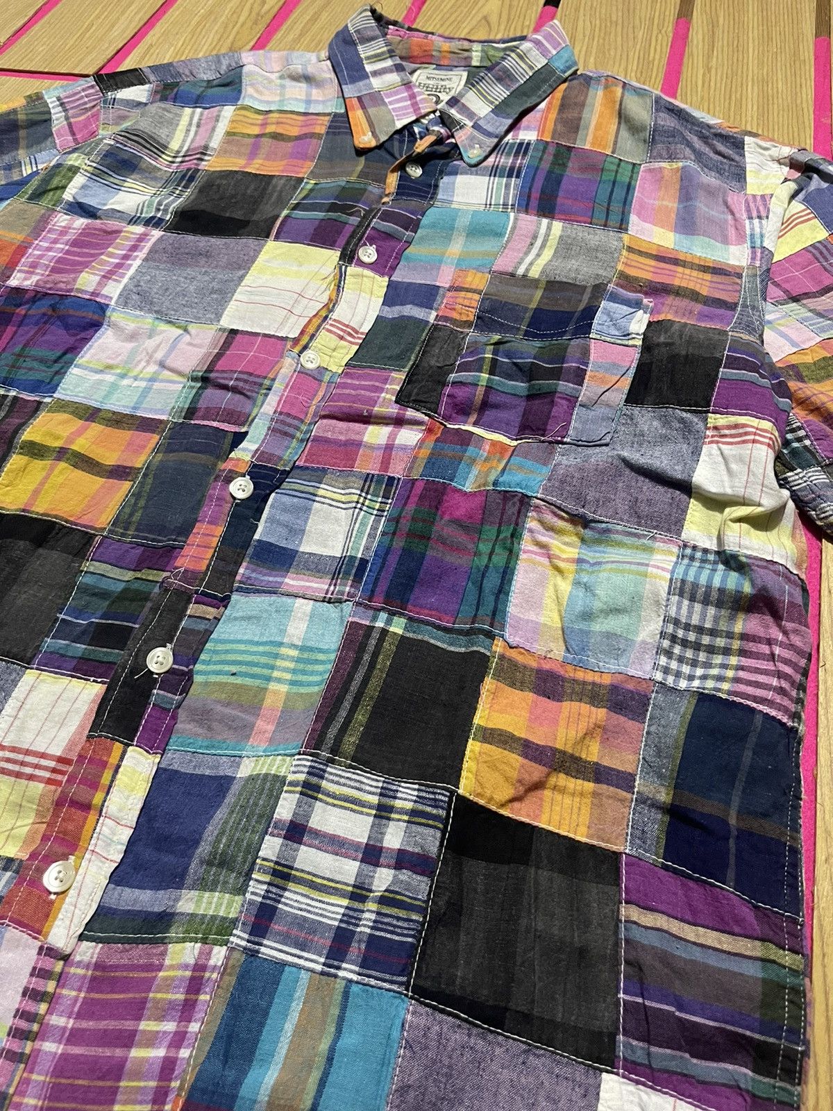 Japanese Brand Y2K MITSUMINE short sleeve shirt designer LGB style Size US L / EU 52-54 / 3 - 3 Thumbnail