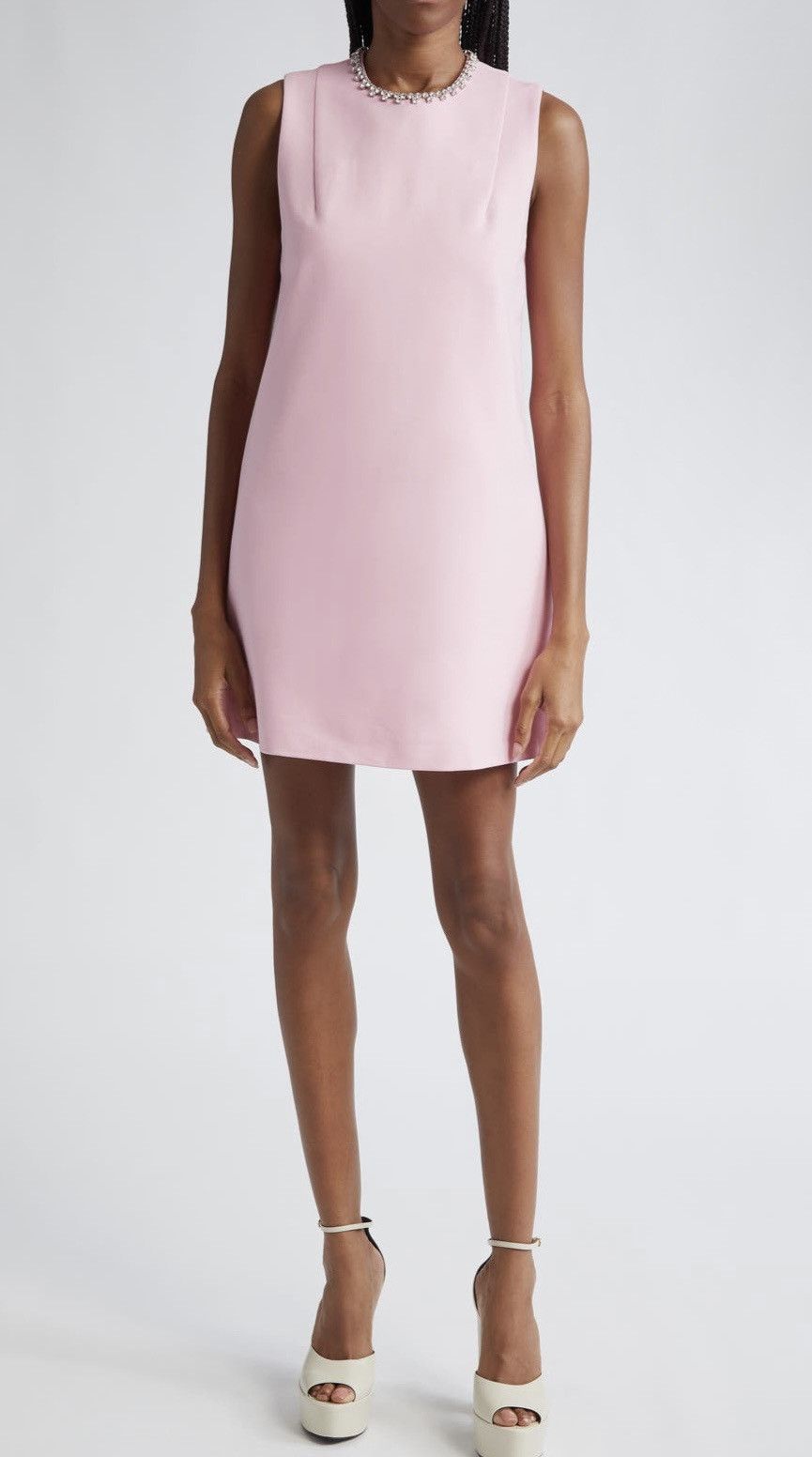 Area Area Crystal Heart Cutout Back Shift Pink Size Large Size L / US 10 / IT 46 - 1 Thumbnail