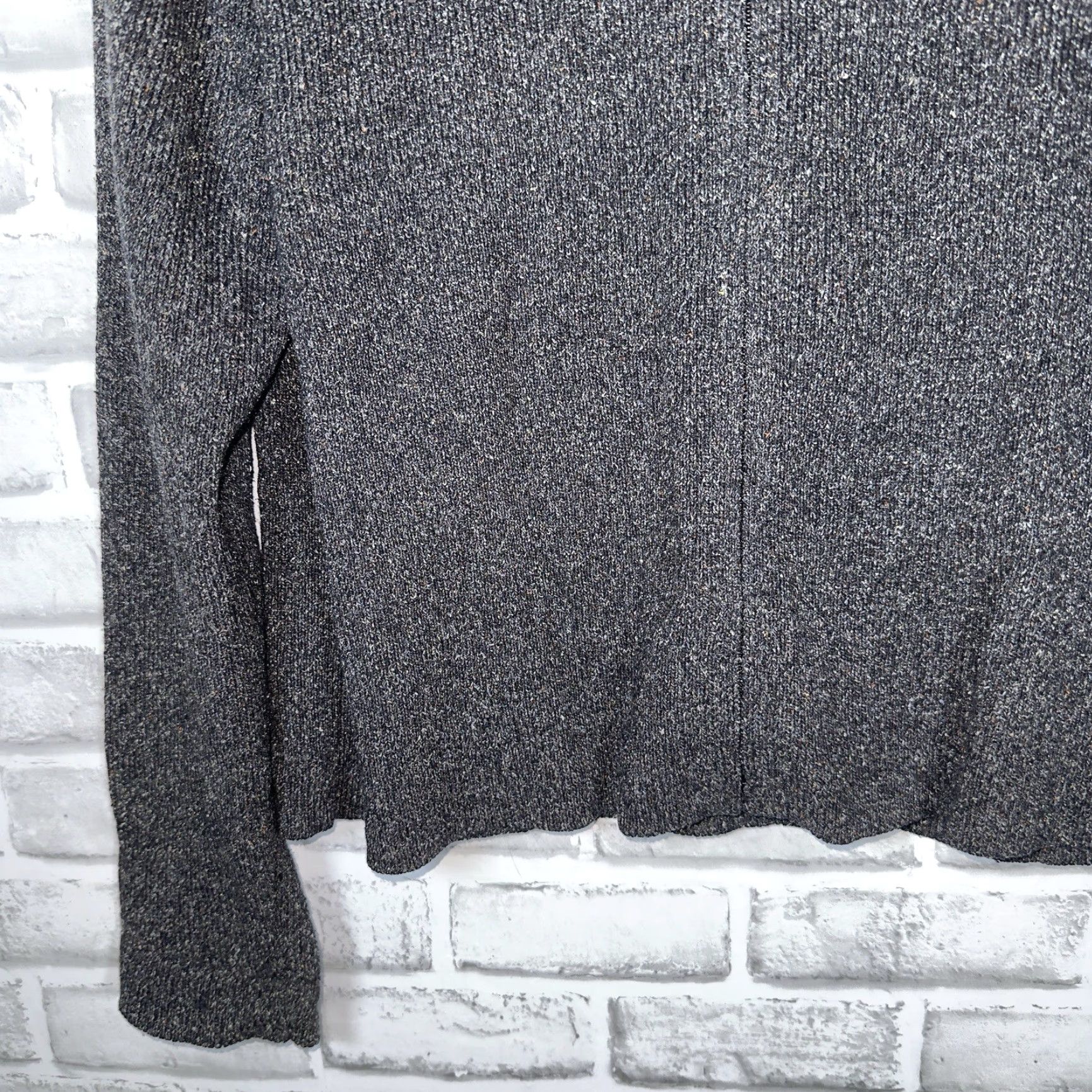 Eileen Fisher Eileen Fisher Sweater Adult Medium Black Wool Blend Speckled Full-Zip Womens Size M / US 6-8 / IT 42-44 - 3 Thumbnail