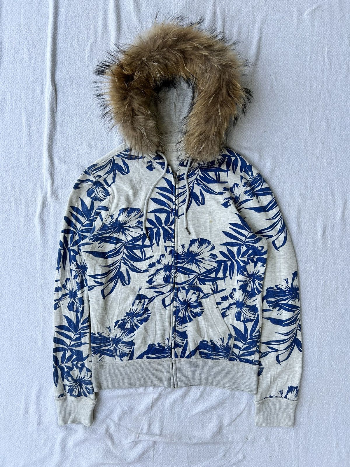 Aeropostale Fur hoodie aeropostale flowers zip style Ifsixwasnine lgb Size US M / EU 48-50 / 2 - 1 Thumbnail