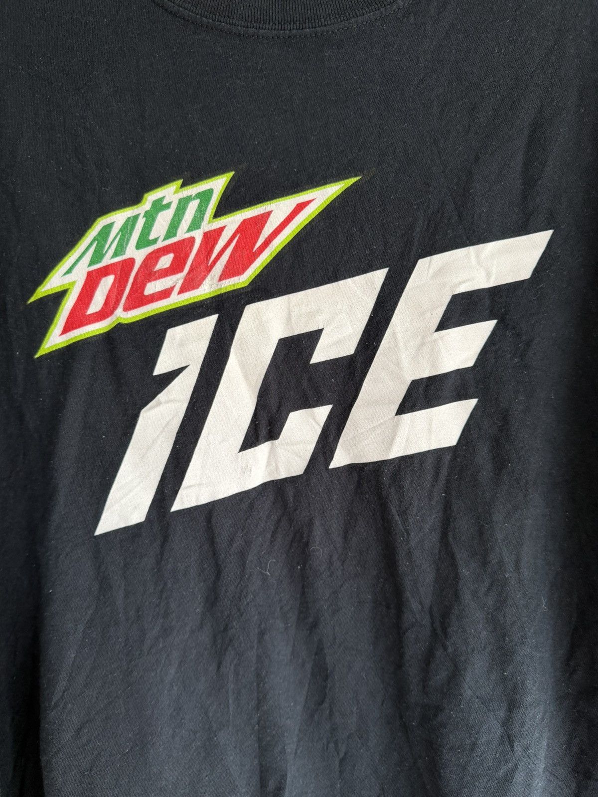 Vintage Mountain Dew ICE T-Shirt Mens XL Black Graphic Tee Size US XL / EU 56 / 4 - 7 Thumbnail