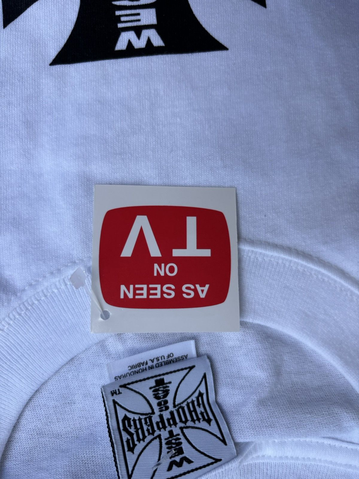 West Coast Choppers West coast choppers deadstock white black tee Size US XL / EU 56 / 4 - 4 Thumbnail