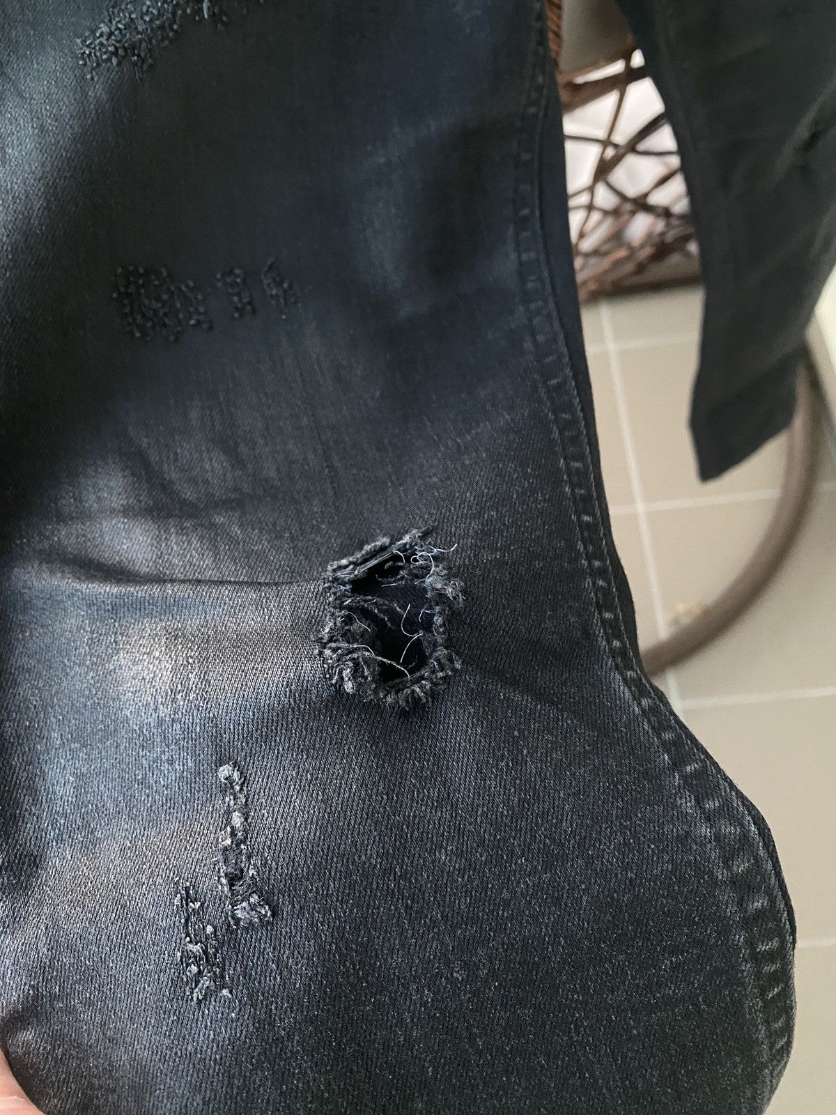 Philipp Plein Luxury philipp plein black denim trousers 2019 Size US 31 - 10 Thumbnail