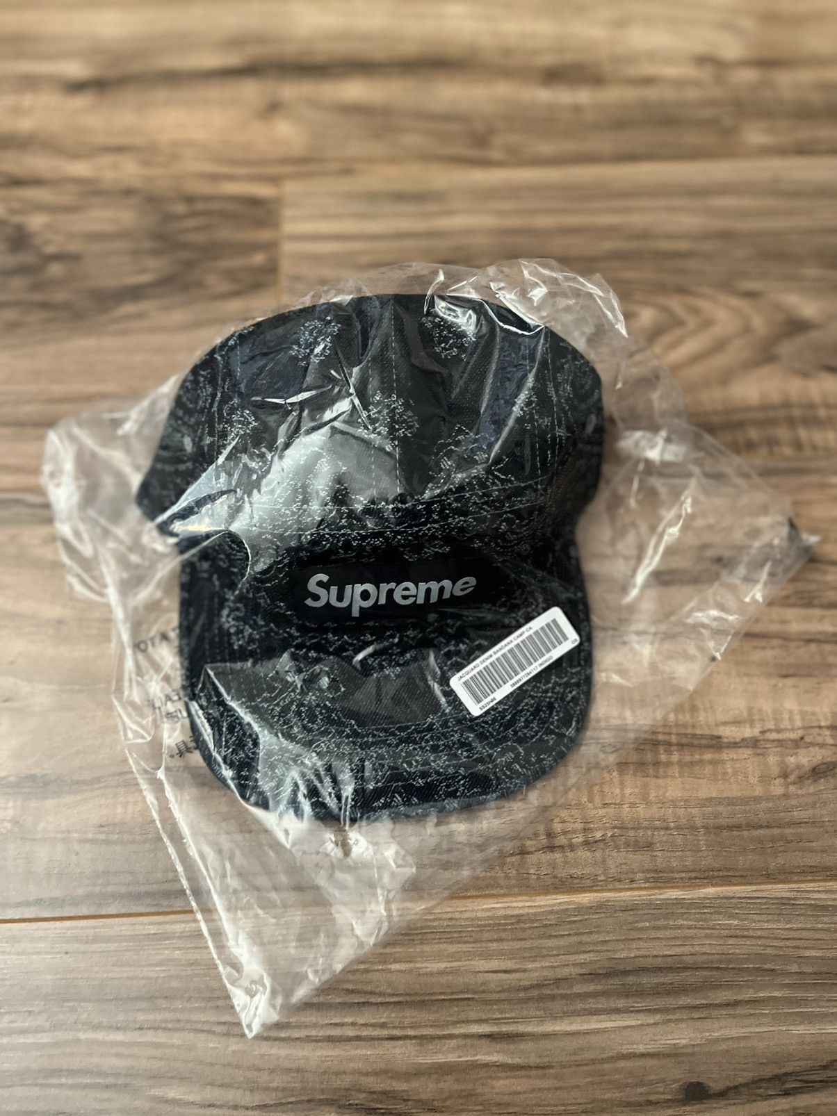 Supreme Bandana Jacquard Denim Camp Cap