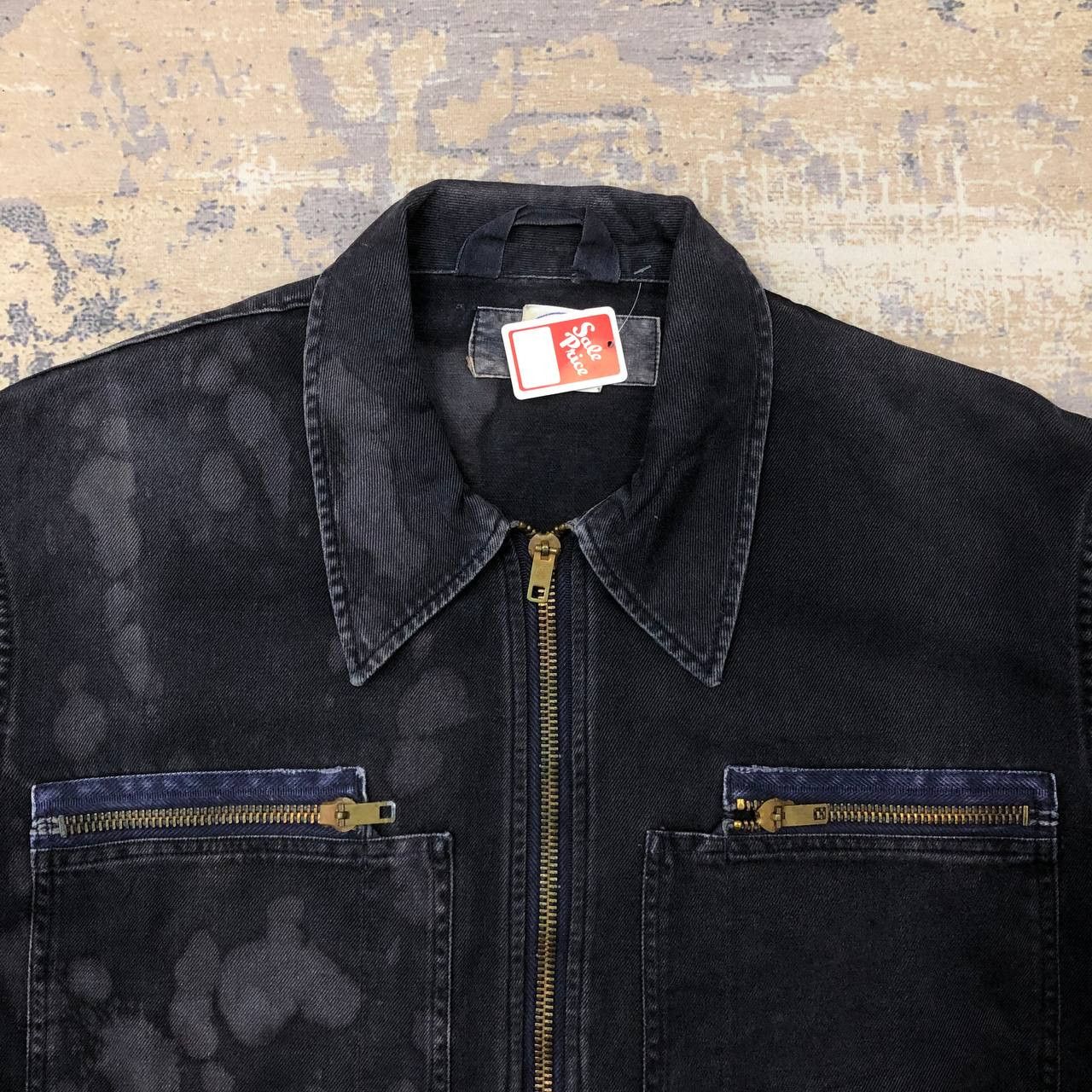 Other Y443 VTG SURPLUS BY UFO ACIDWASH DENIM JACKET Size US M / EU 48-50 / 2 - 5 Thumbnail