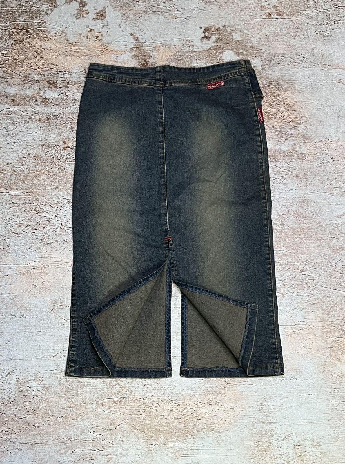 Japanese Brand × Vintage Vintage washed Japanese belted denim skirt Size 28" / US 6 / IT 42 - 4 Thumbnail