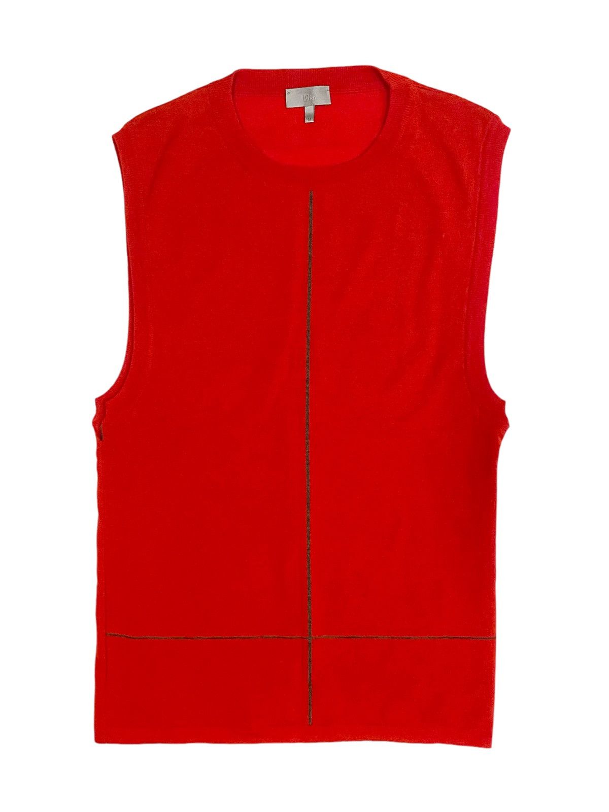 Dior × Hedi Slimane S/S 2002 Knit Sweater Vest (SS02, Archive, Homme) Size US M / EU 48-50 / 2 - 1 Thumbnail