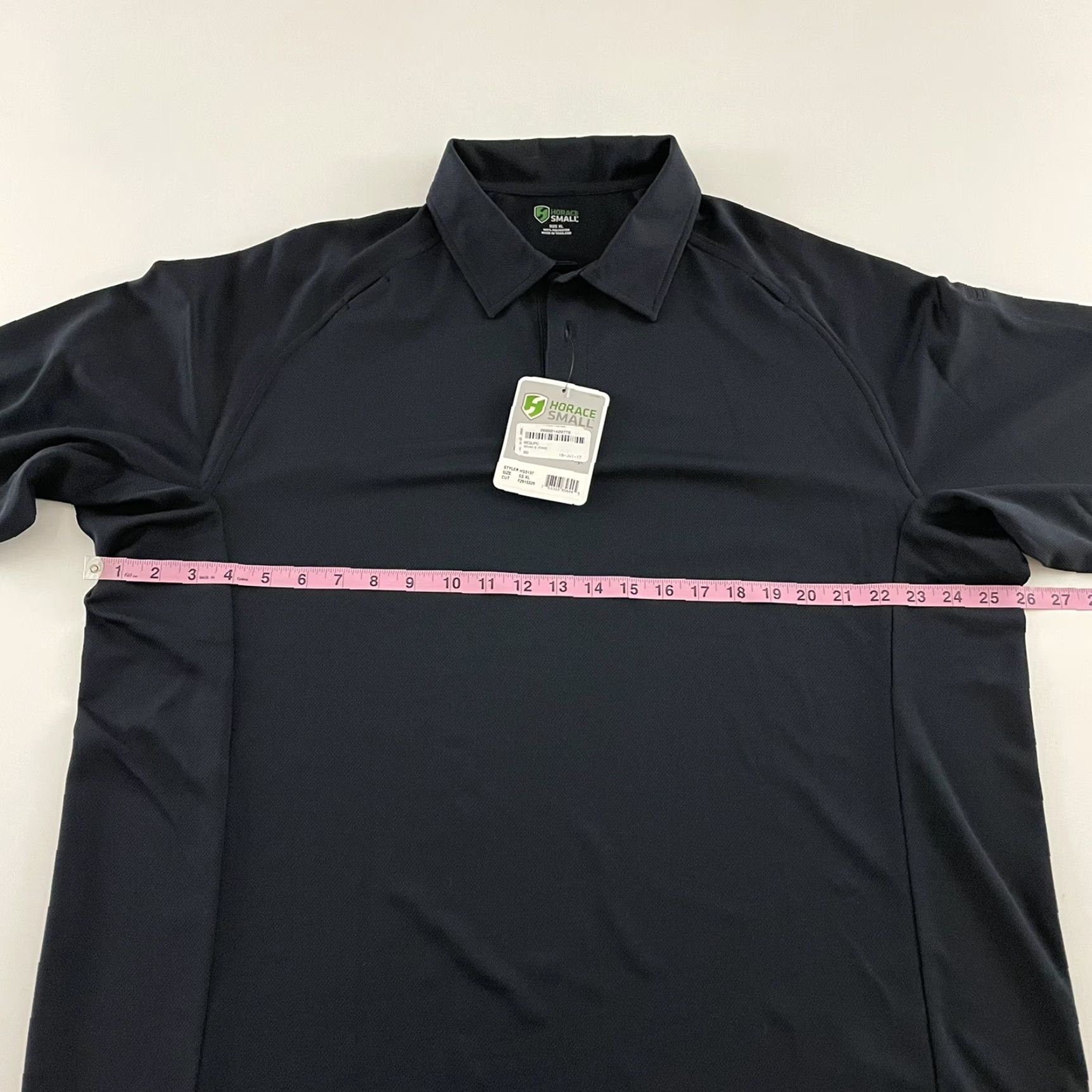 Vintage Horace Small Short Sleeve Button-Up Golf Polo Shirt Men XL Solid Black Size US XL / EU 56 / 4 - 6 Thumbnail