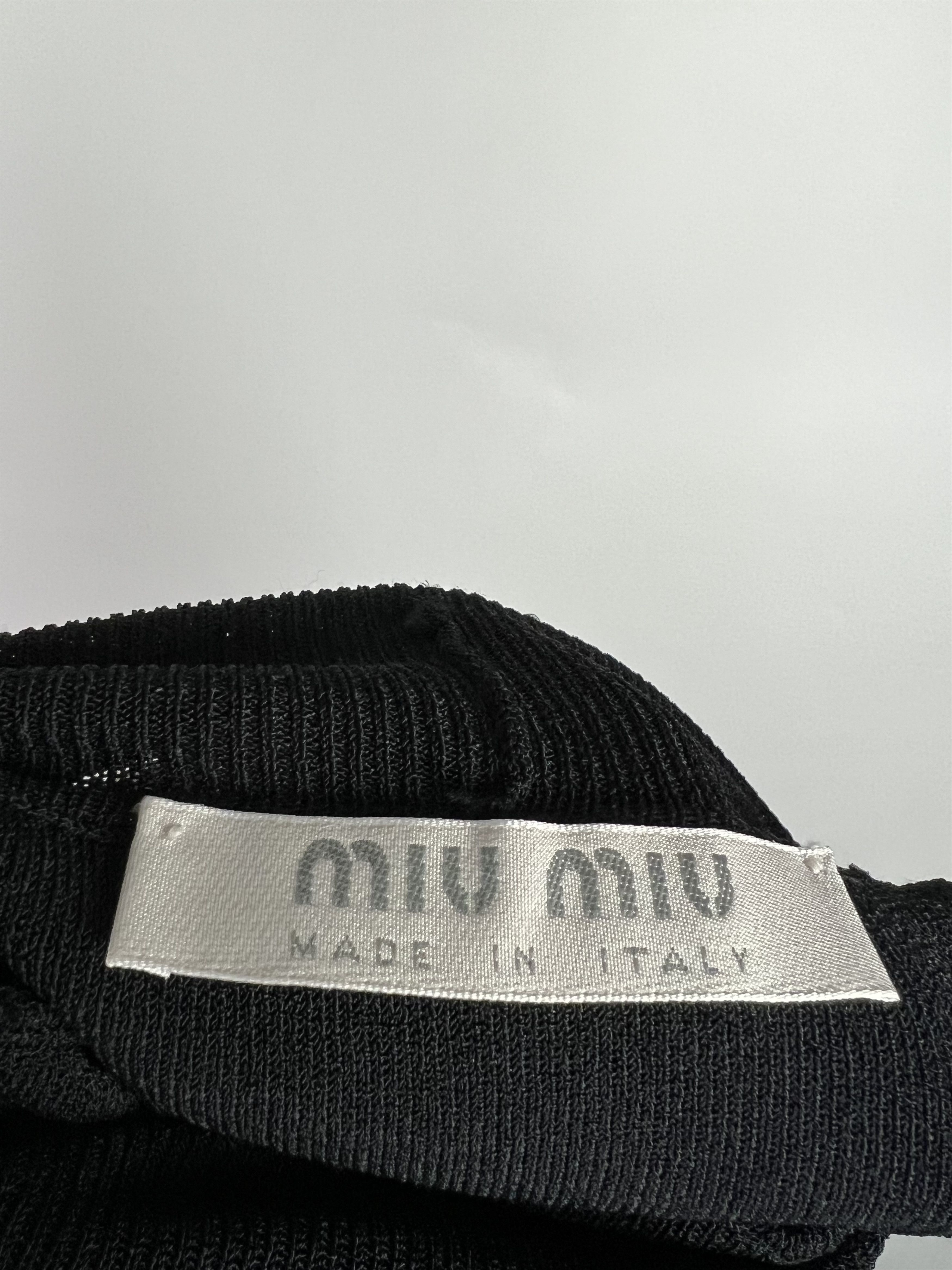 Miu Miu Miu Miu Women's Black Turtleneck Top Vest Size IT44 Size M / US 6-8 / IT 42-44 - 6 Thumbnail
