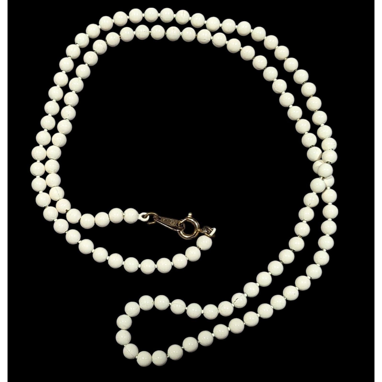 Other Vintage 80s Ooops A Daisy White Enameled Metal Beaded Neckla Size ONE SIZE - 1 Thumbnail