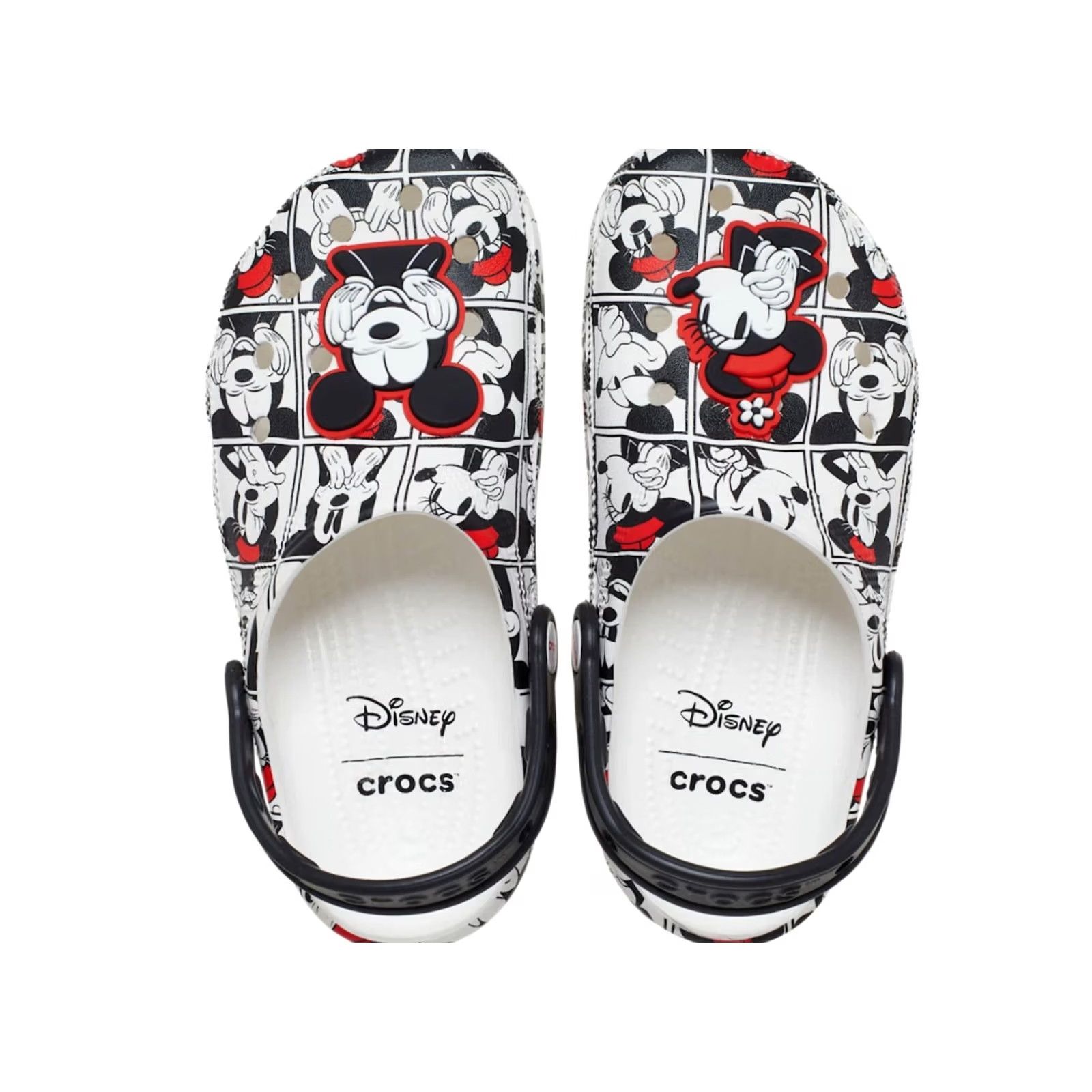 Crocs Crocs Sandal Womens 8 Mickey Minnie Classic Clog White Rubber Ultra Comfort Walking Sandals Size US 8 / IT 38 - 4 Thumbnail