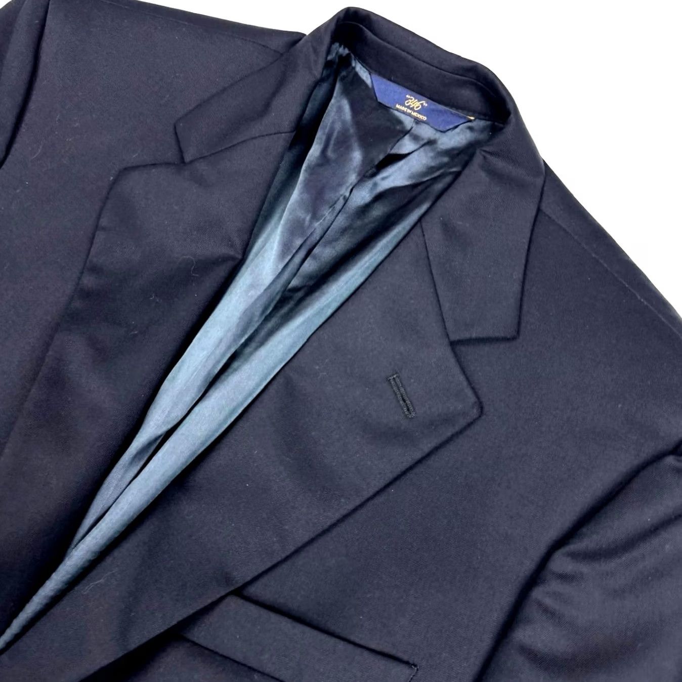 Brooks Brothers Brooks Brothers Blazer Jacket Wool Gold Button Blue 41L Men’s Two-Button Notch Lapel 346 Jacket Long Velvet Gold Buttons Business Size 42R - 2 Thumbnail