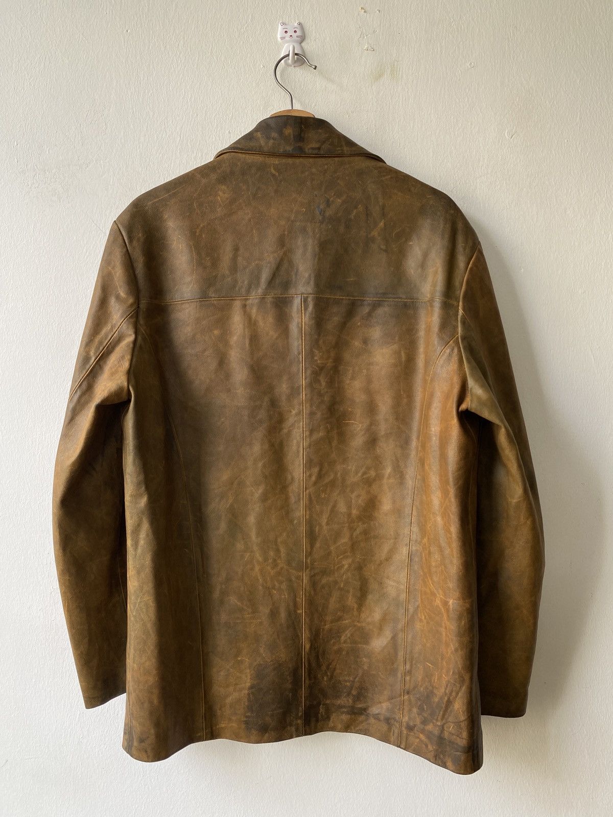 Vera Pelle Vintage Vera Pelle Lorenz Leather Firenze Patina Jacket Size US L / EU 52-54 / 3 - 4 Thumbnail
