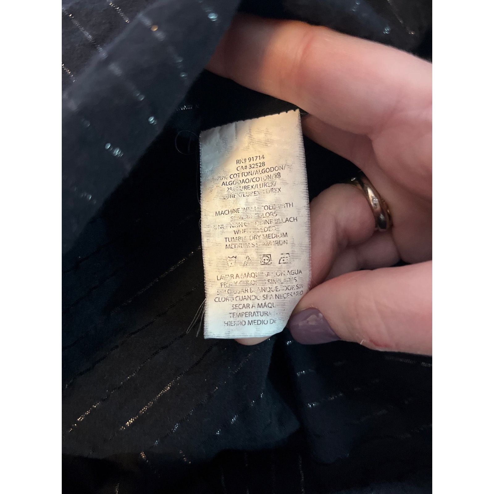 Armani Exchange Armani Exchange A/X Black Button down Silver stripe Size M Size US M / EU 48-50 / 2 - 6 Thumbnail