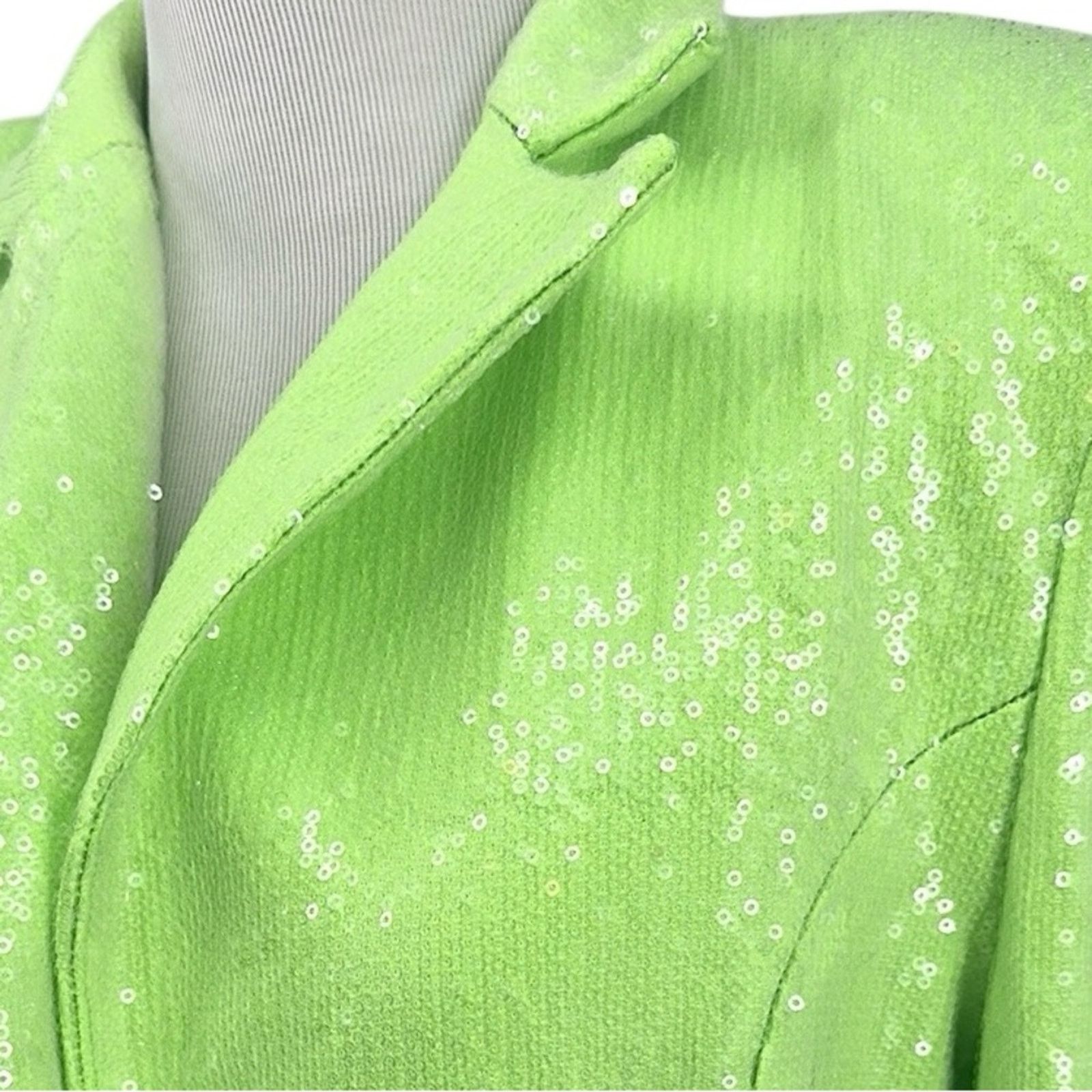 Bronx and Banco Bronx and Banco Zizi Sequin Blazer Mini Dress Neon Green Size XS / US 0-2 / IT 36-38 - 3 Thumbnail