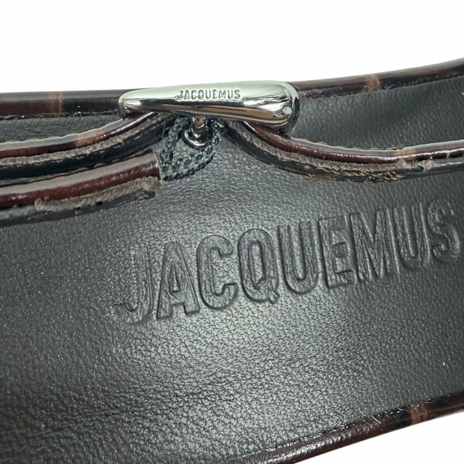 Jacquemus Jacquemus Les Duelo Slingback Pump Croc Emboss Brown 38 Size US 7.5 / IT 37.5 - 15 Thumbnail